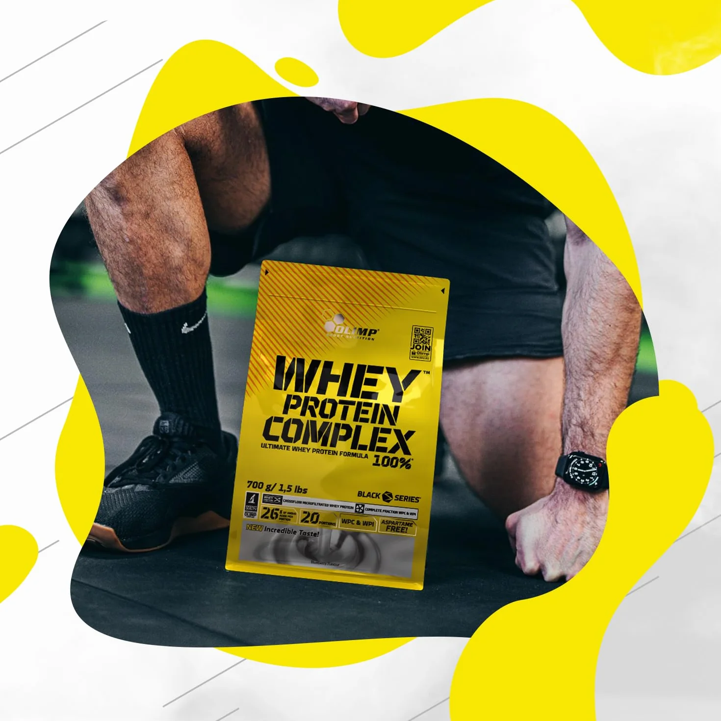 Olimp Sport Nutrition Whey Protein Complex 100% – 700 g – białko w proszku – Booster pre Workout – ciasteczka i krem