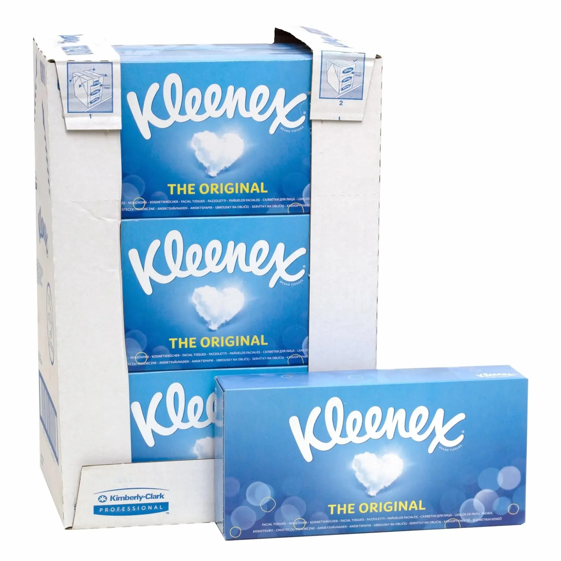 Chusteczki do twarzy Kleenex 8824 — białe, 3-warstwowe, 12 x 72 (864 arkusze)