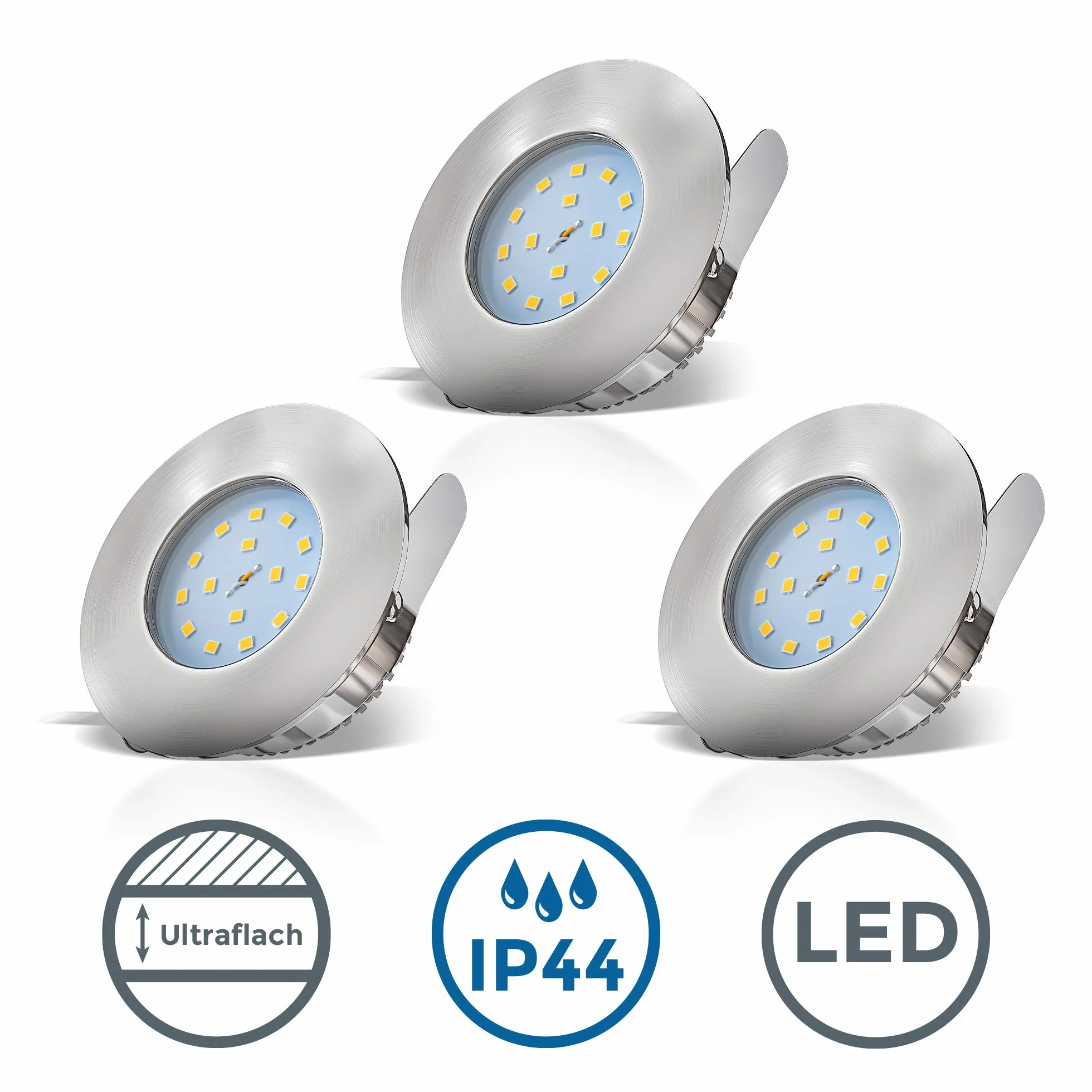 B.K.Licht Lampy LED, 5 W, 230 V, 400 lm, Ciepła Biel, 3000 K