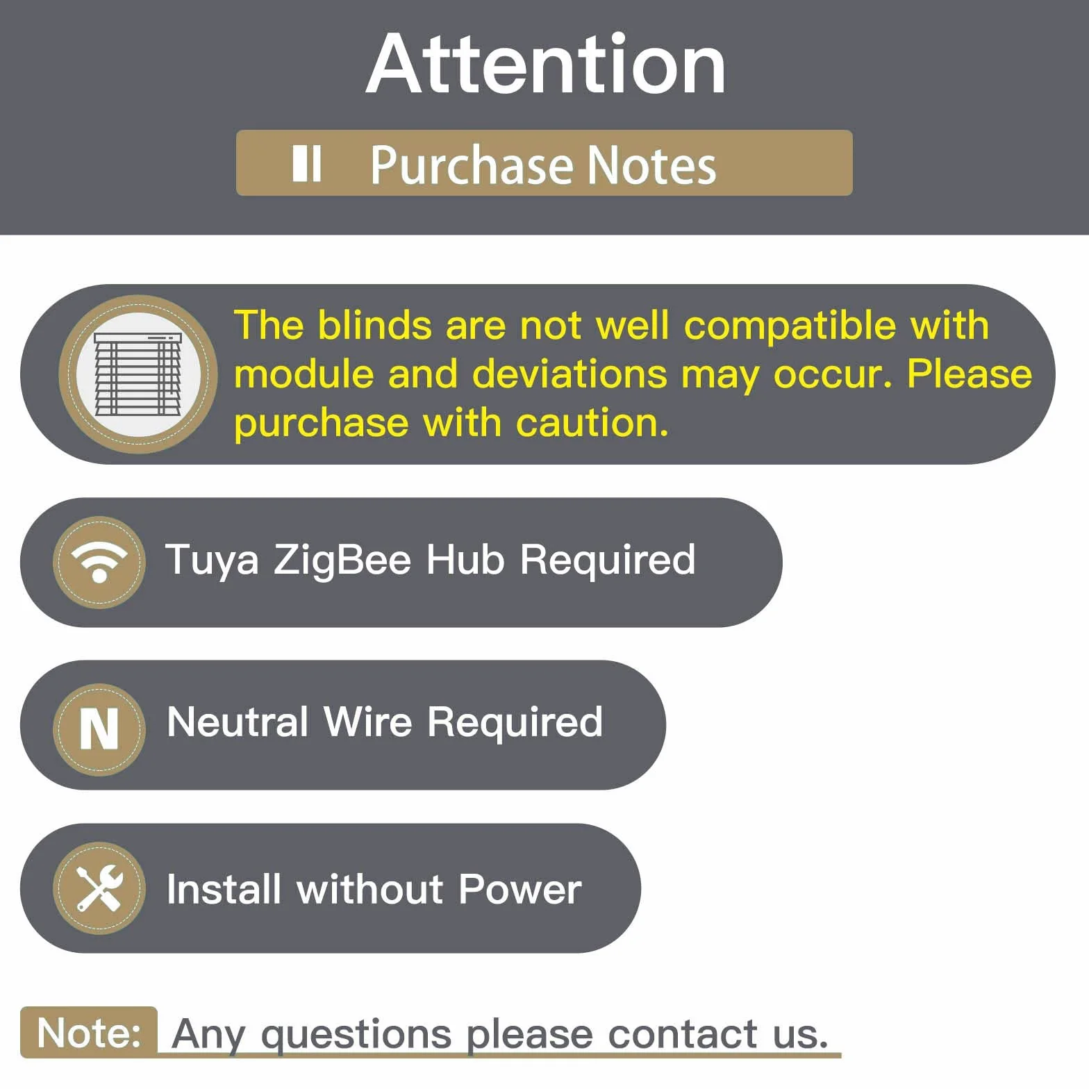 MOES Tuya Zigbee RF433 Inteligentny moduł przekaźnikowy do rolet do silnika rolet, Alexa Google Smart Life 【Wymagany hub Tuya ZigBee】