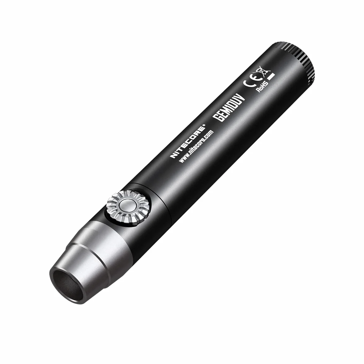 NITECORE GEM10UV Latarka identyfikacyjna z kamieniami ultrafioletowymi LED, czarna