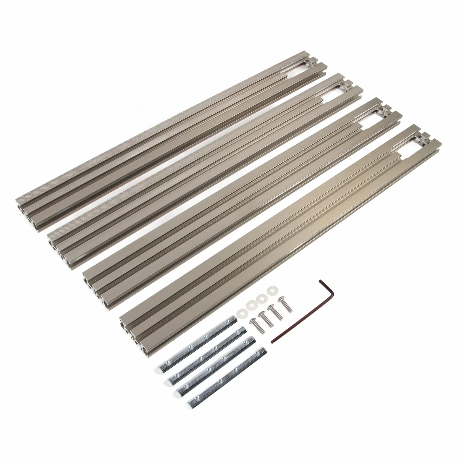 Generic System Równoległych Szyn Prowadzących, Zestaw do łączenia Szyn Prowadzących ze Stopu Aluminium, Konstrukcja Wspornika Stałego, Wielofunkcyjna Konfiguracja dla Użytkowników Zajmujących się