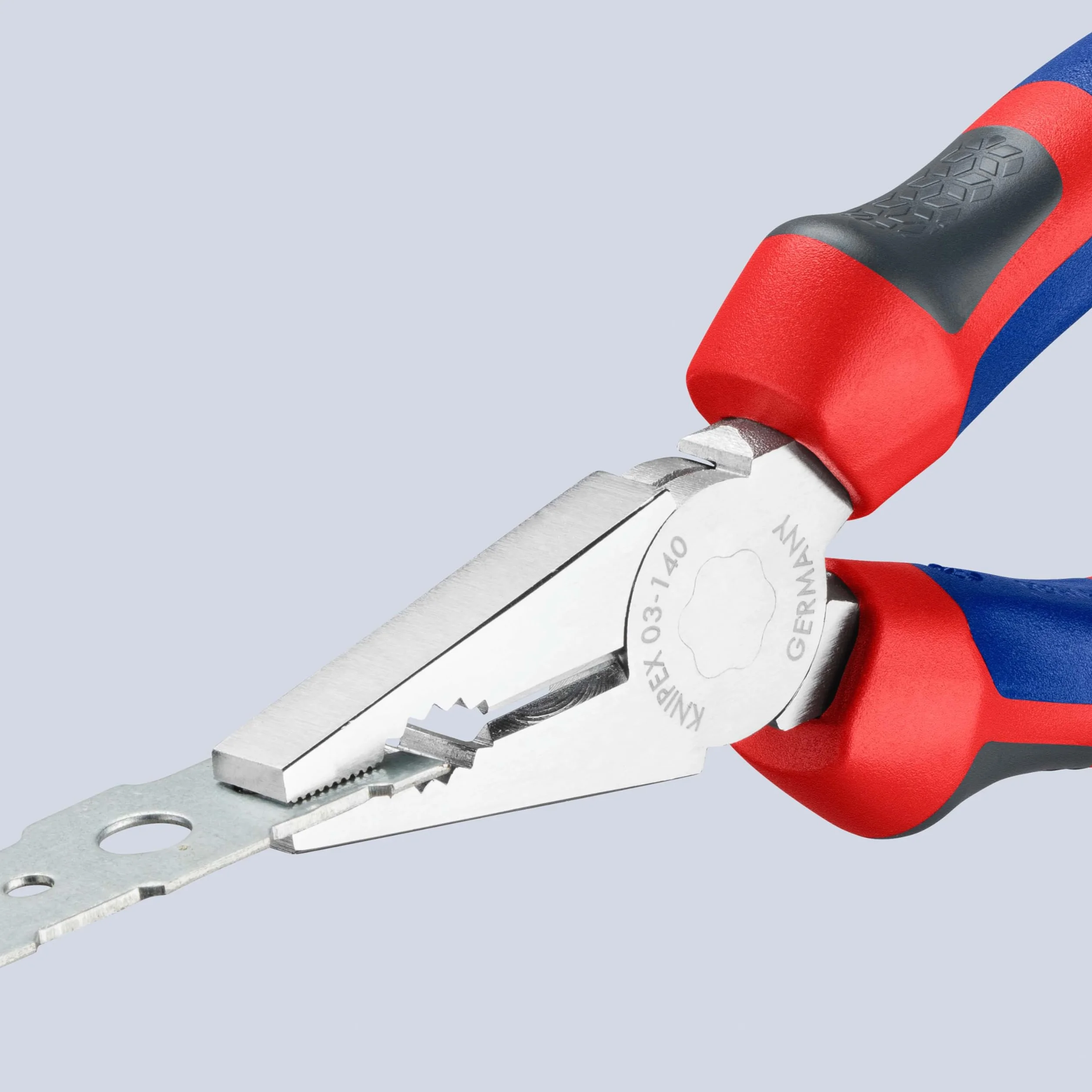 KNIPEX Szczypce uniwersalne chromowany z rękojeściami Comfort 140 mm, 03 05 140
