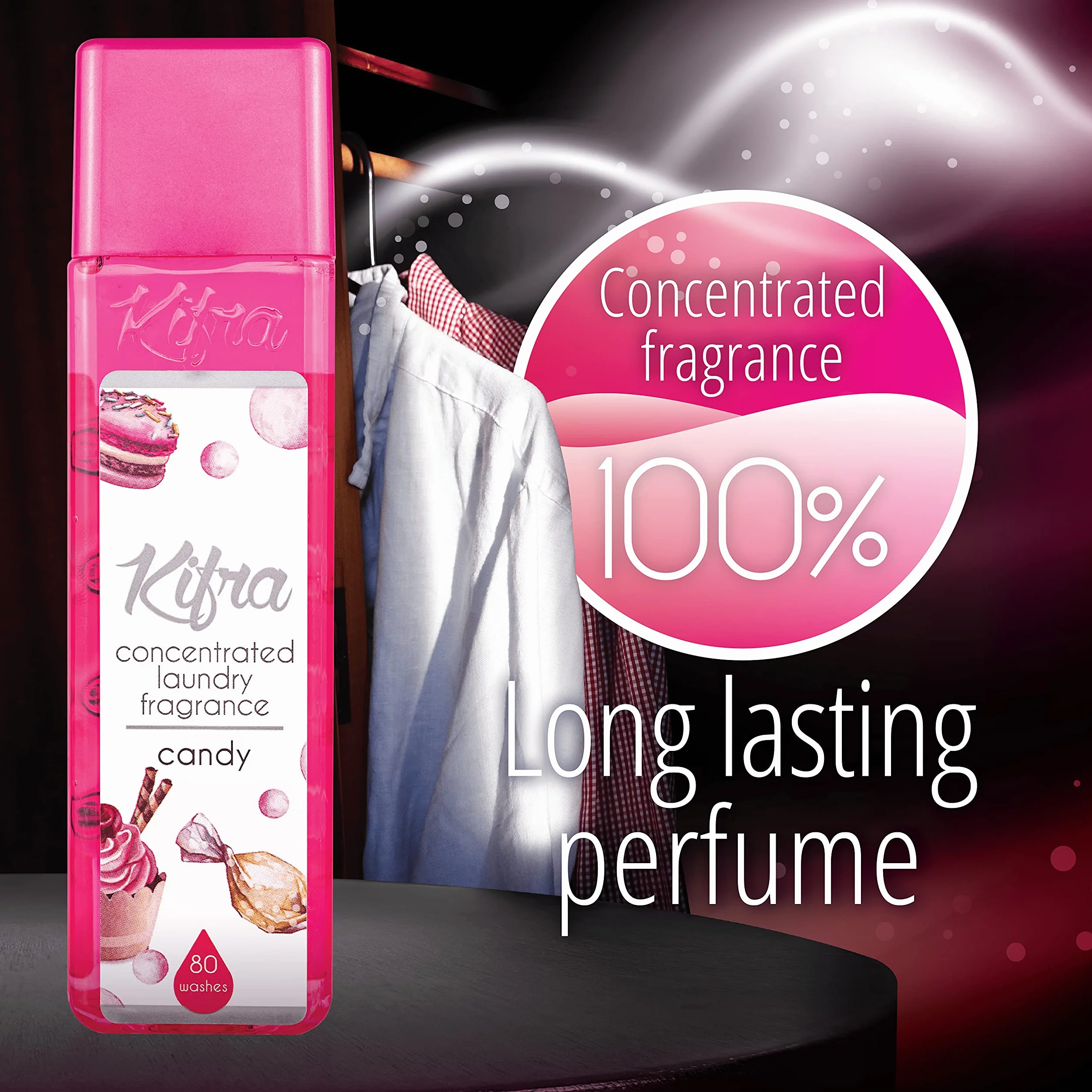 KIFRA CANDY Skoncentrowany zapach do prania 200ml na 80 cykli prania