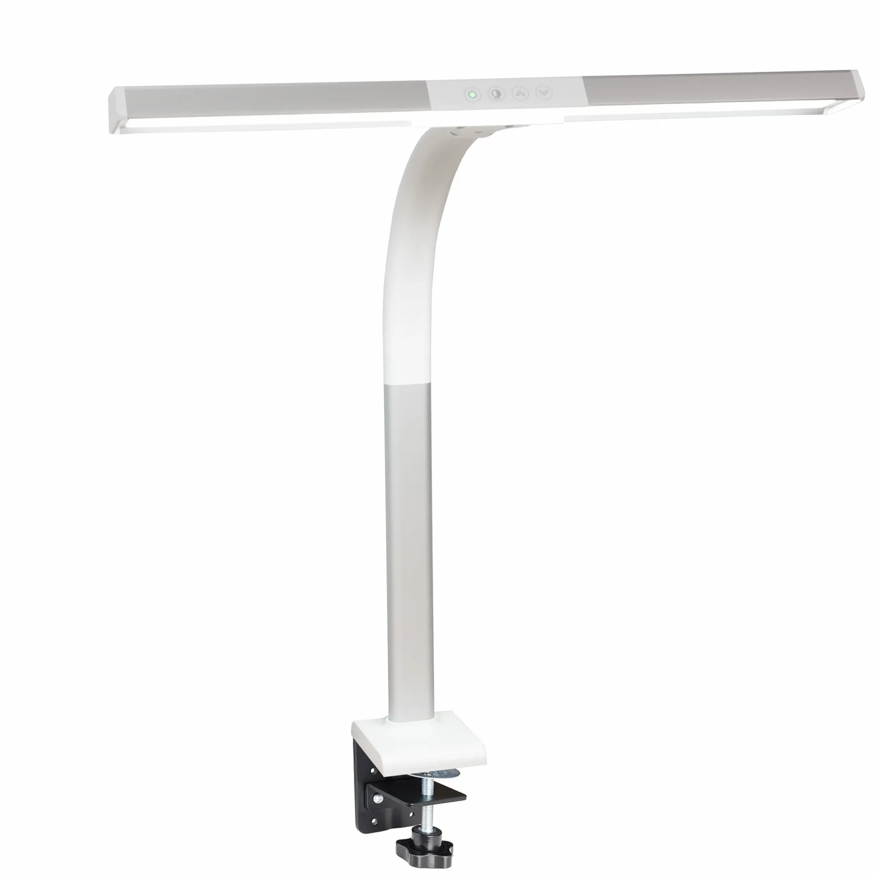 Lampa biurkowa LED 50 cm 600 lm ściemniana podstawa zaciskowa