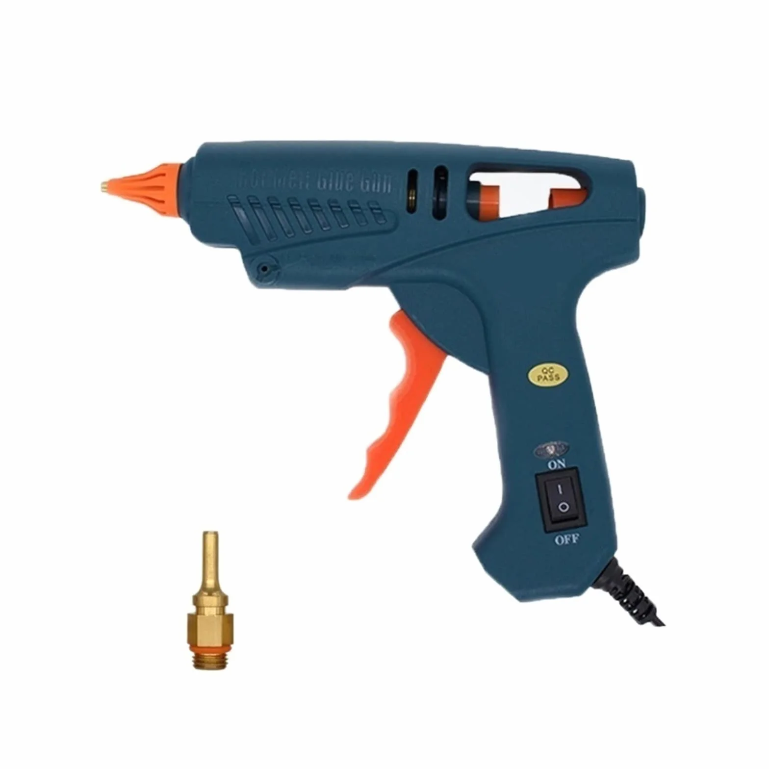 100W Pistolet Do Klejenia Na Gorąco Czysta Miedź Dysze Z Wyłącznikiem Zasilania 5 Kleje W Sztyfcie 11mm Dom Elektronarzędzia Strona Główna DIY Craft Szybkie Nagrzewanie(2.0x40mm Nozzle)