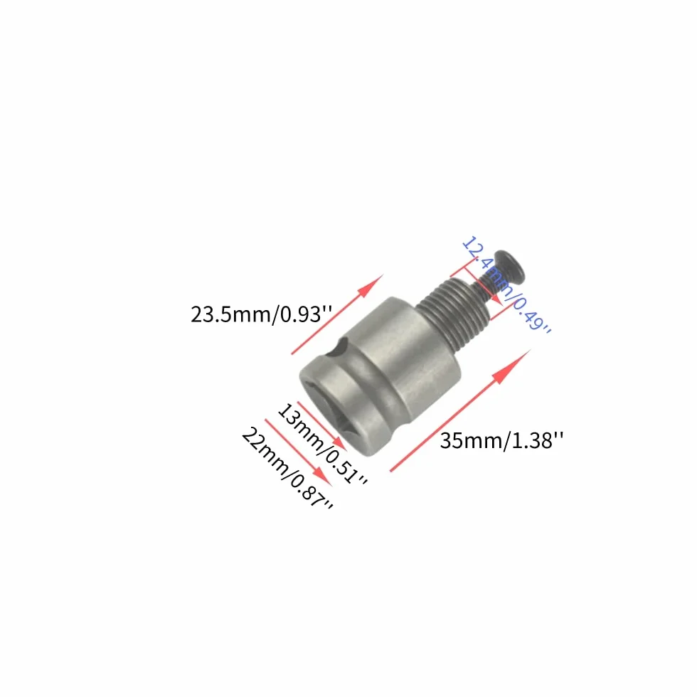 CHANCS Uchwyt wiertarski 1/2-20UNF 3 mm - 16 mm akcesoria do wiertarki z młotkiem elektrycznym SDS, okrągły trzonek SDS, kwadratowy trzpień 1/2", adapter wiertarski, konwerter, wiertła udarowe, uchwyt