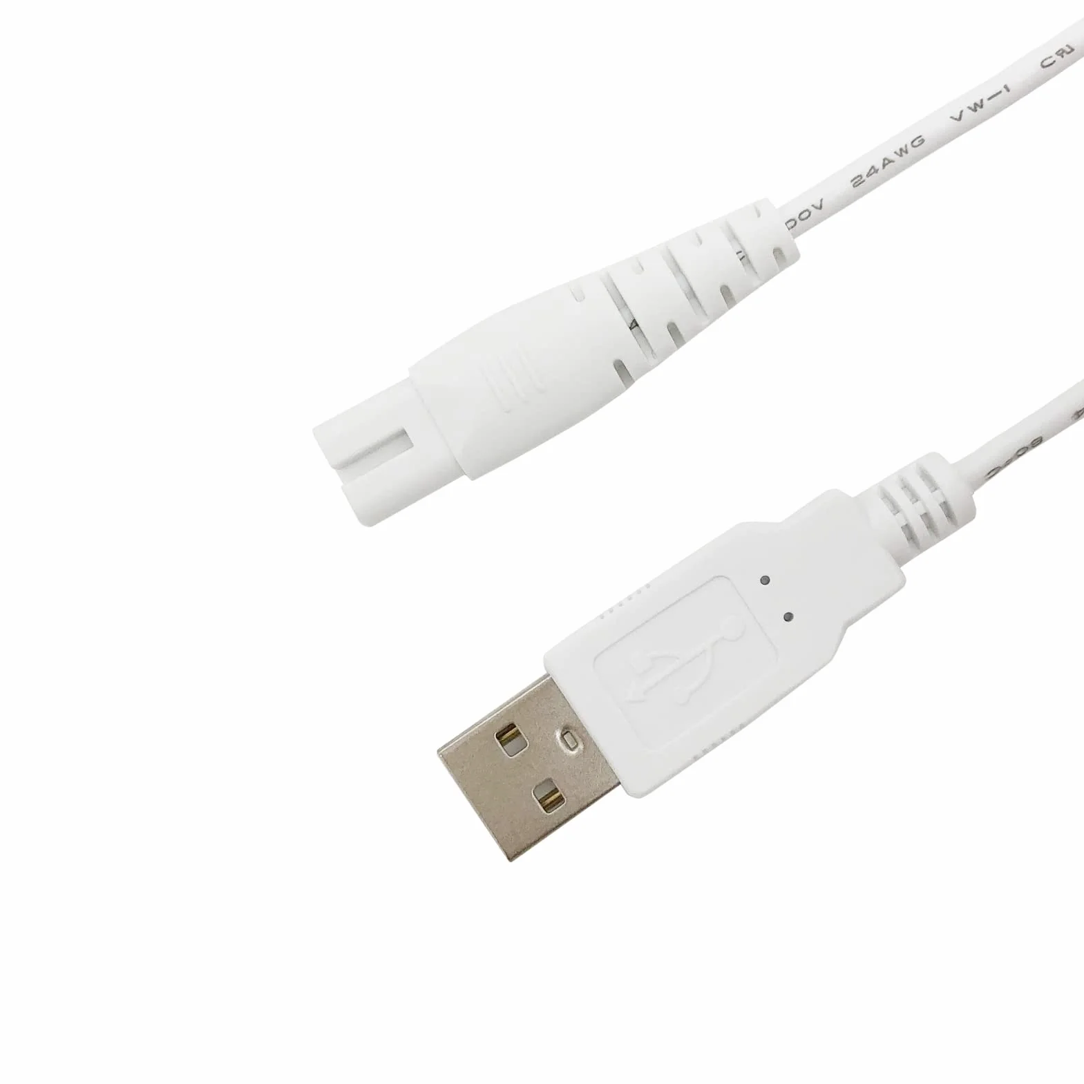 WasserFlosser ładowarka zamiennik do Hangsun, Nicwell, Nicefeel irygator jamy ustnej, kabel do ładowania USB (biały)