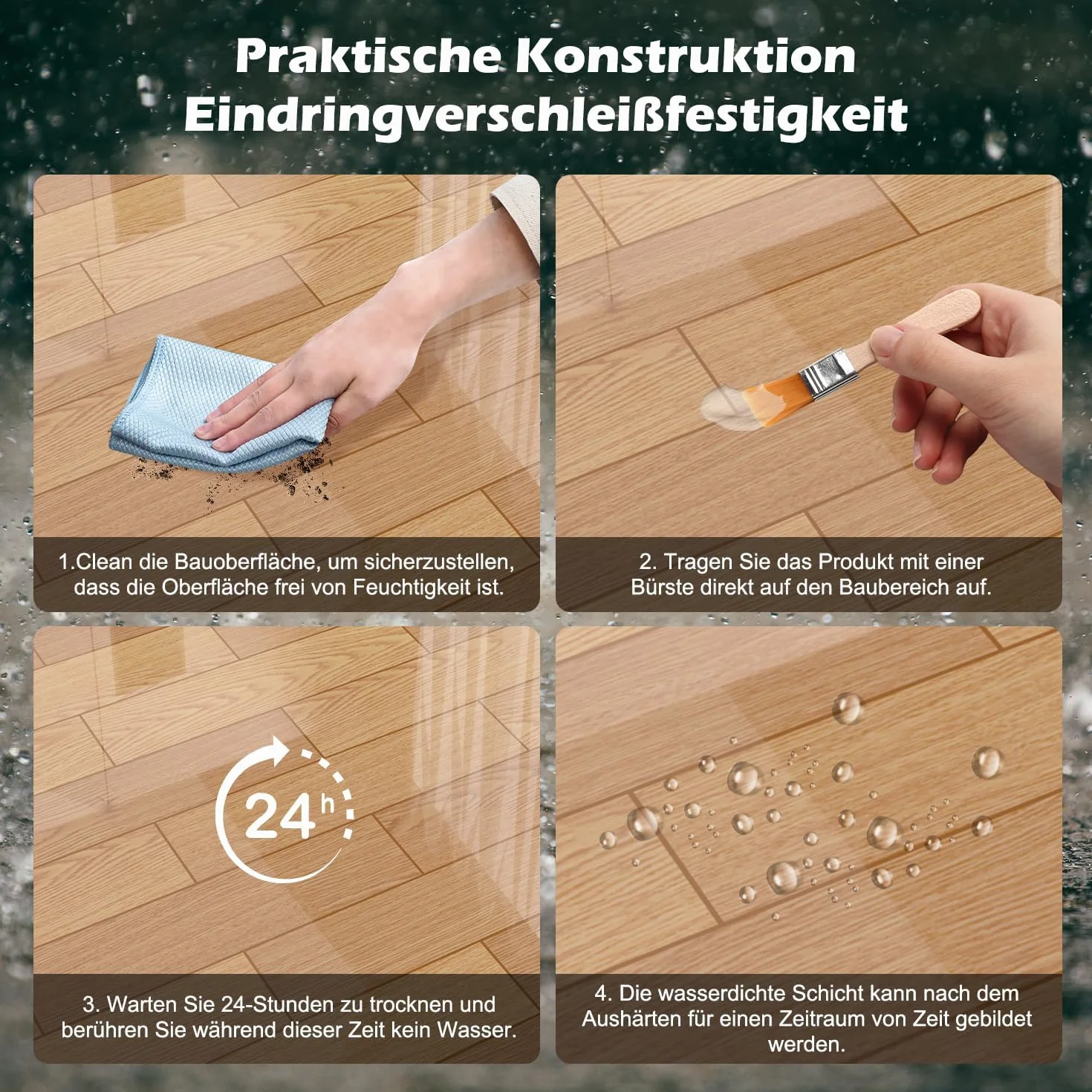 Przezroczysty 300 g, Wodoszczelny środek do Powlekania, Wodoodporny, do łazienki, toalety, Płytek, ścian, Dachu (2 sztuki, 300g)