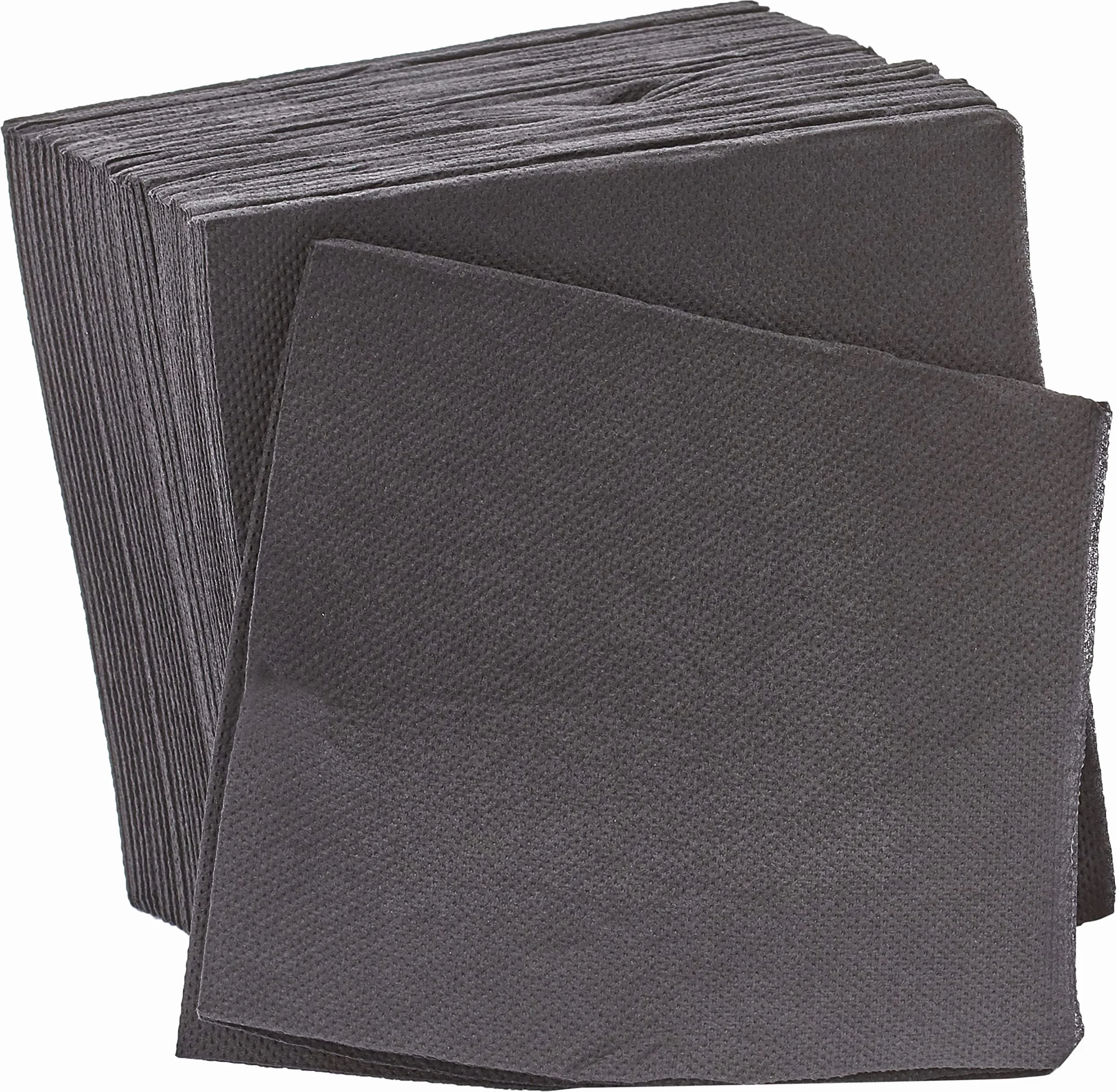 Le Nappage Tex Touch Cocktail Serwetki, Czarny, 25cm x 24cm