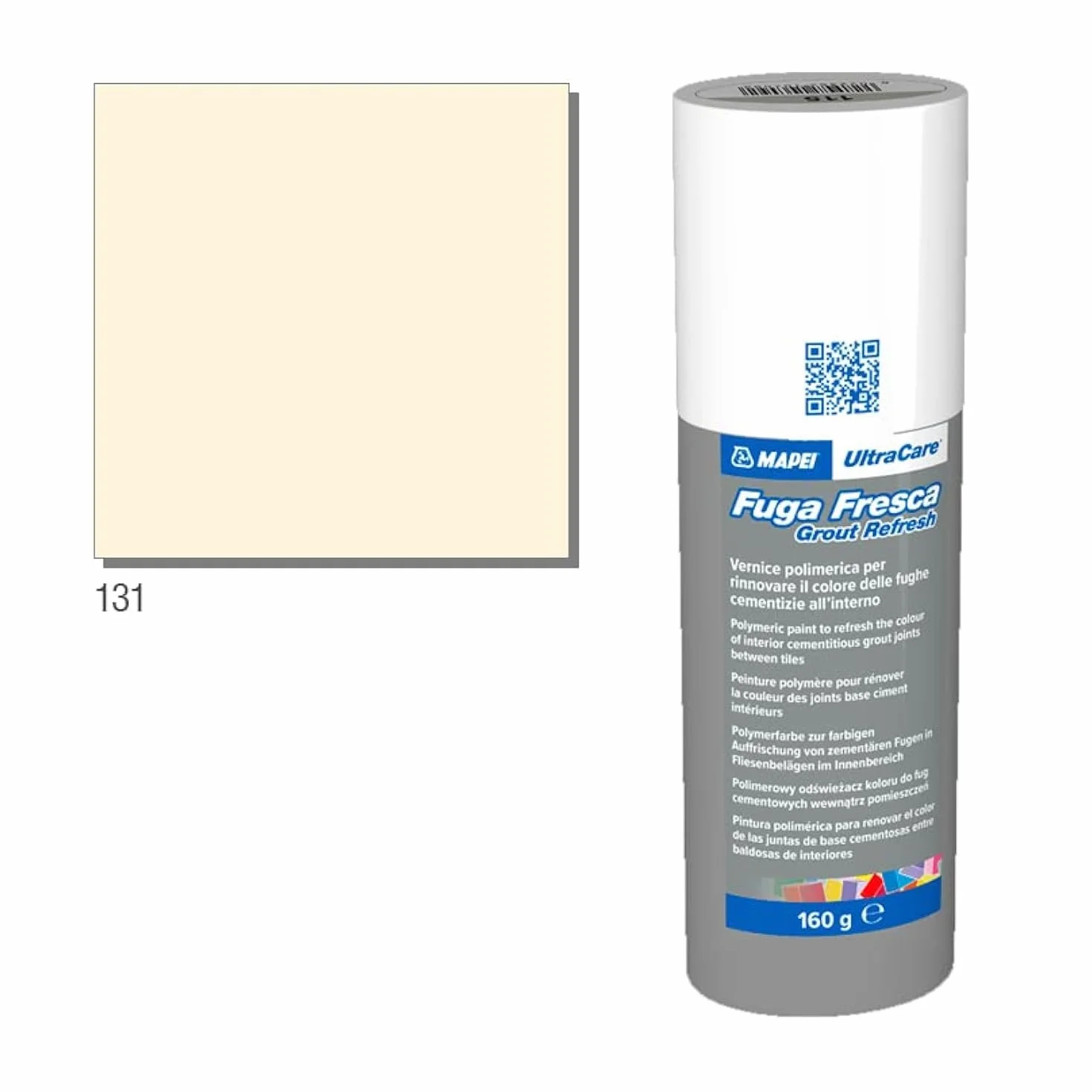 Mapei Ultracare FUGA FRESCA 160g - kolor 131 Wanilia - farba polimerowa do odnowienia koloru spoin cementowych