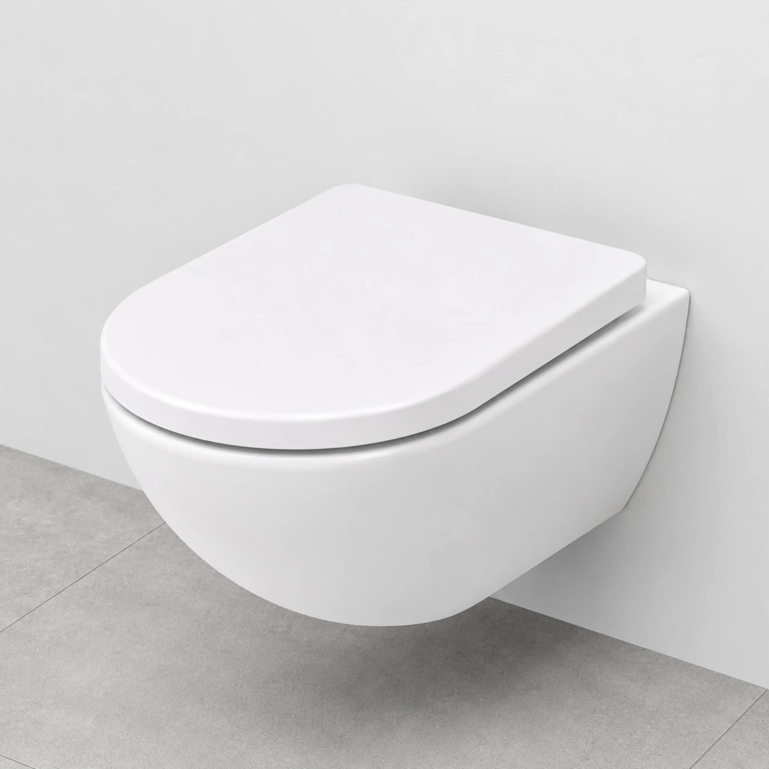 AquaUno NAVA deska sedesowa wolnoopadająca, kształt litery D, 460 x 360 mm, deska sedesowa z polipropylenu, Quick-Release, Top-Fix, zawiasy ze stali nierdzewnej