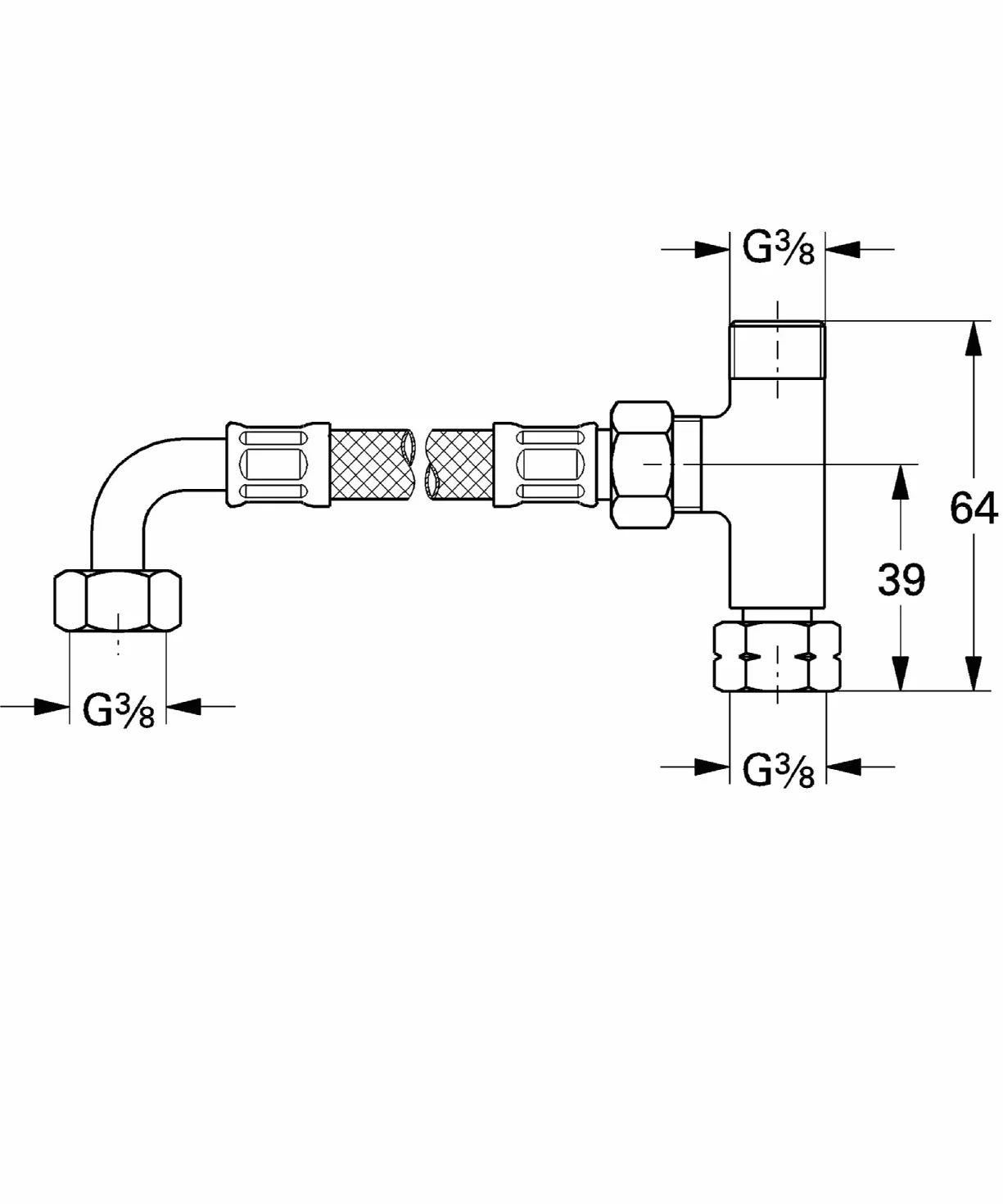 GROHE 47533000 | Grohtherm Micro Connection Set