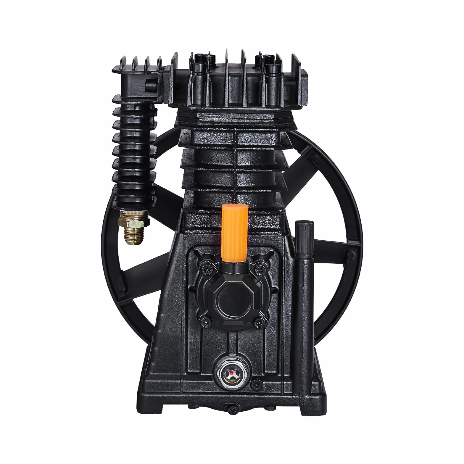 VEVOR Głowica pompy sprężarki powietrza 3HP 5,8 CFM 90 PSI, głowica pompy sprężarki powietrza 2 cylindry, pojedyncza głowica pompy z ciśnieniem maks. 116 PSI, głowica pompy przepływu 164 l/min