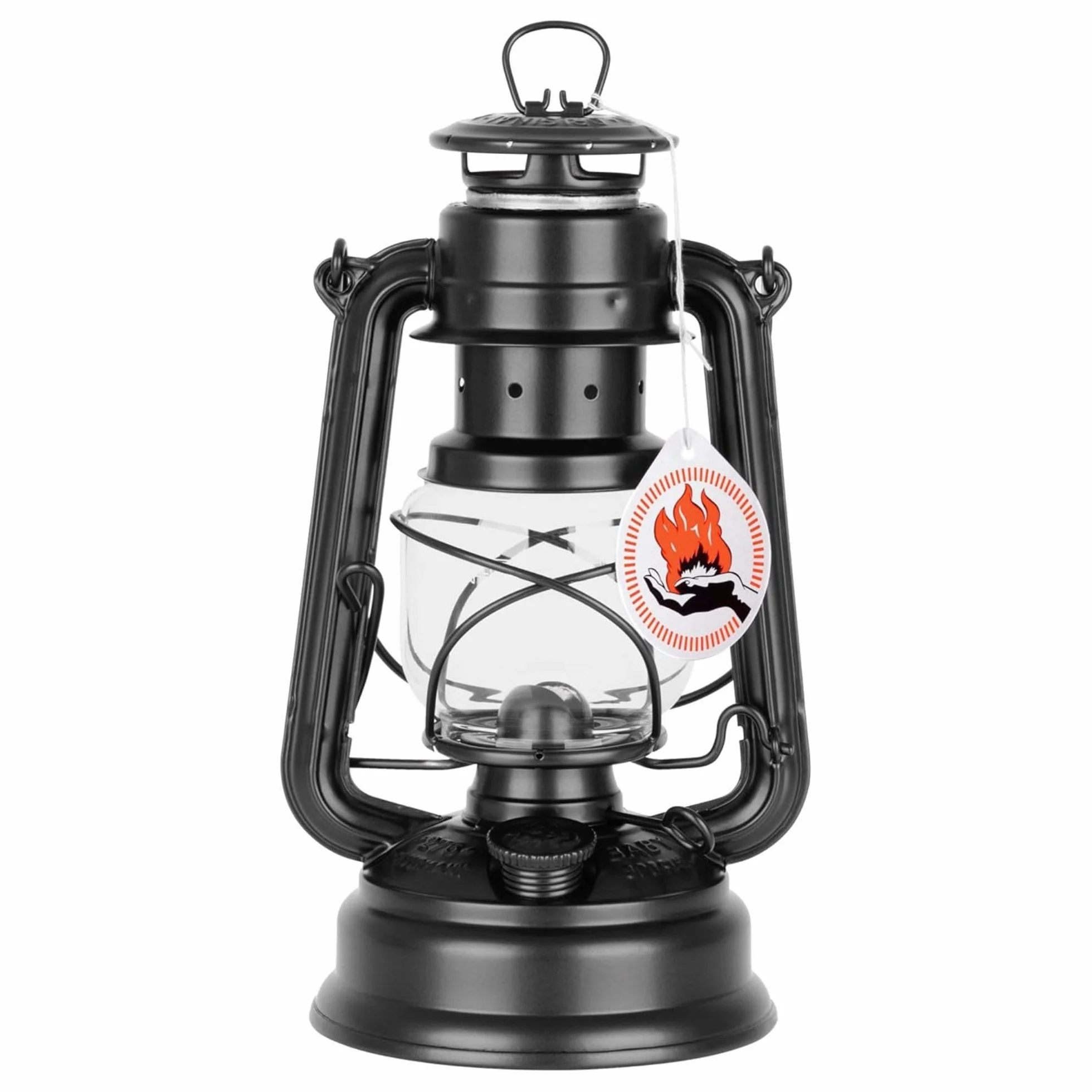 Feuerhand Baby Special 276 latarnia sztormowa – Made in Germany od 1893 roku – lampa naftowa ze stali malowanej proszkowo i szkła odpornego na pęknięcia – matowa czerń