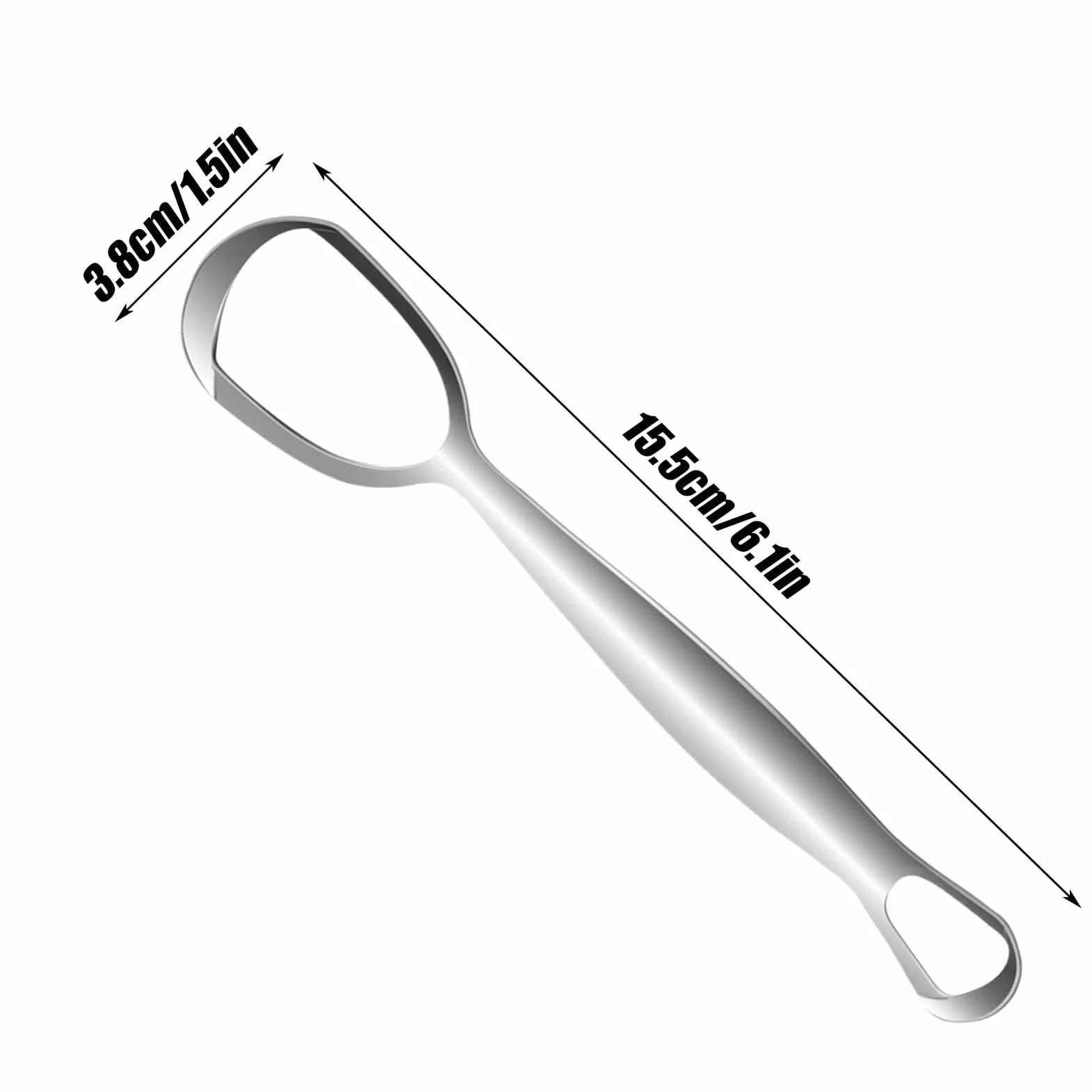 Tongue Cleaning Tool - Breath Refresh Scraper for Mouth Maintenance | Metal Fan Structure with Ergonomic Grip, Easy Rinse Accessory, Home Bathroom for Travel Use