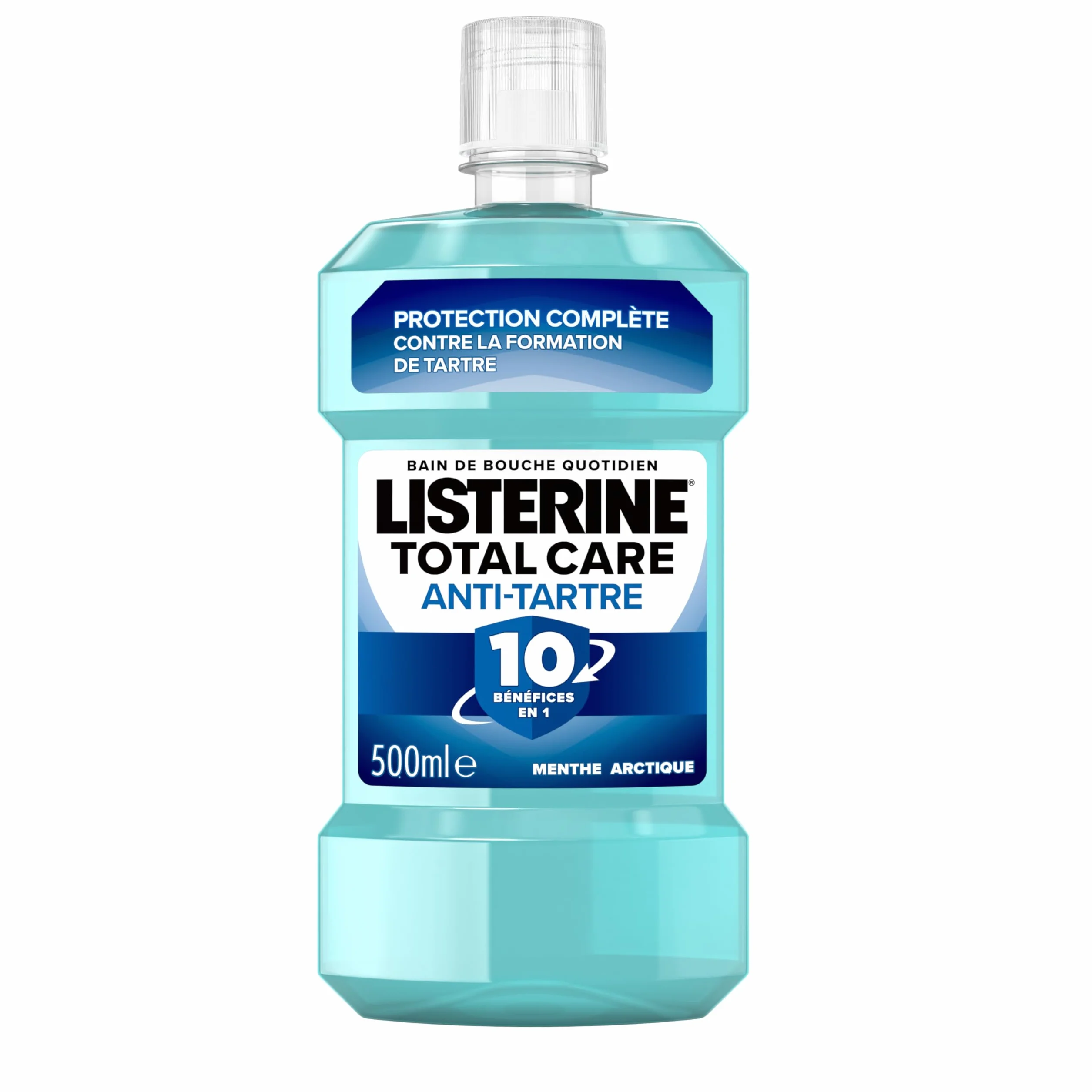 Listerine | Total Care Anti-kamienia nazębnego do płukania ust (butelka 500 ml) - Pielęgnacja jamy ustnej przeciw tworzeniu się kamienia nazębnego - Płyn do płukania jamy ustnej dla trwałego świeżego