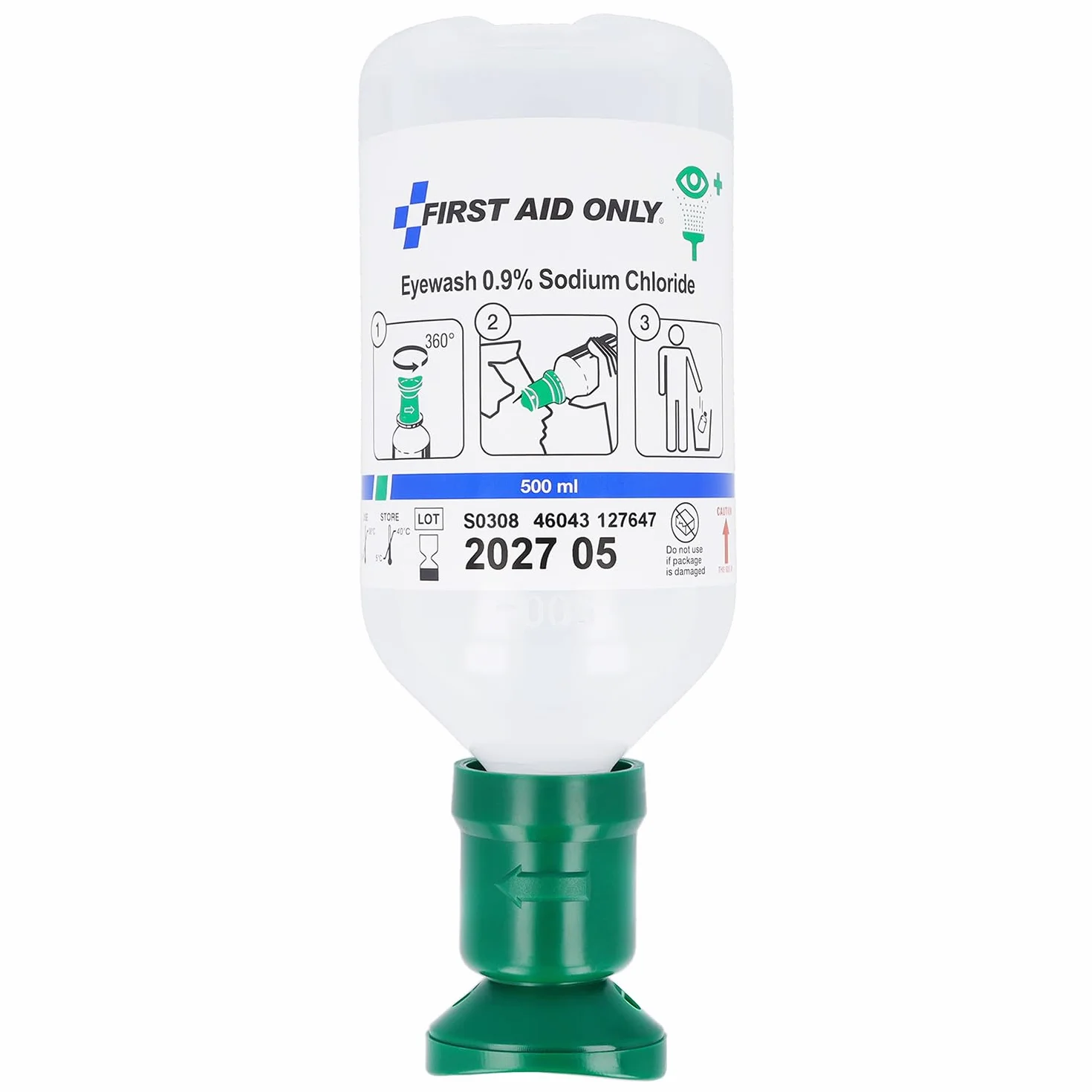 First Aid Only P-44011 00 Butelka do Płukania Oczu 500 ml