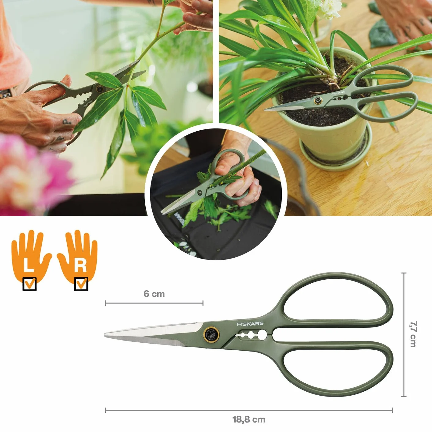Fiskars Plant Care Zestaw do pielęgnacji roślin 3 szt.