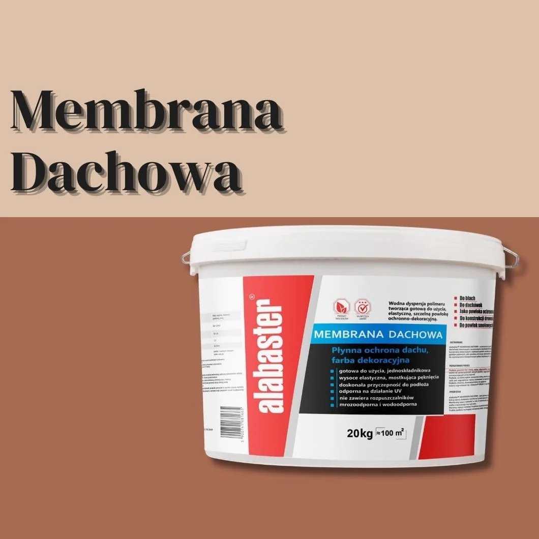 FARBA DEKOR MEMBRANA DACHOWA PŁYNNA ALABASTER 4KG