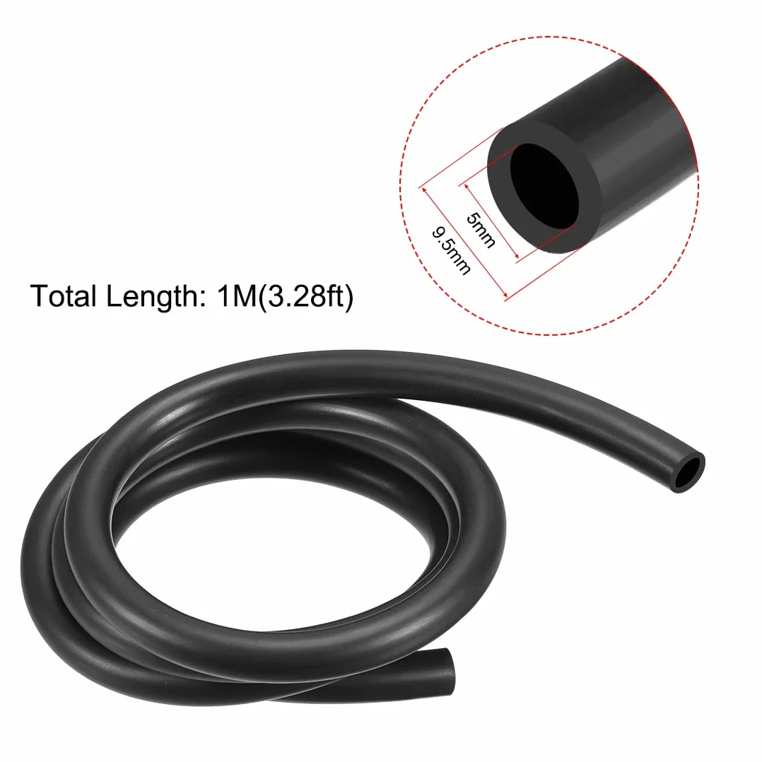sourcing map wąż paliwowy wąż wodny NBR średnica wewnętrzna x 10 mm średnica zewnętrzna 1 metr