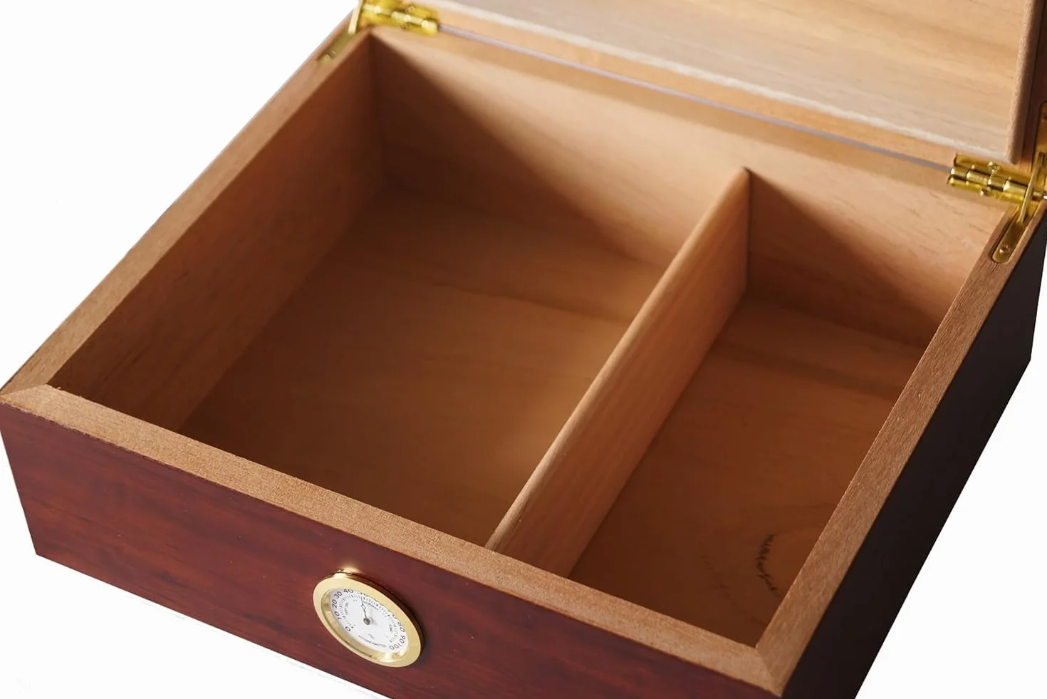 GERMANUS Humidor na Cygara Classicus II z Higrometrem i Nawilżaczem oraz Instrukcja GERMANUS Brown