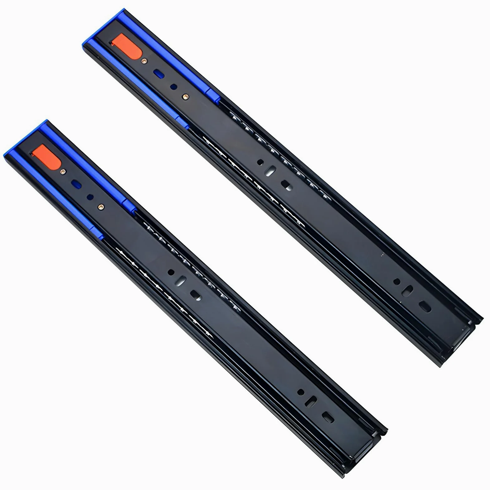 1 Para Szyny do Szuflad z Cichym Domykaniem, Wytrzymałe Prowadnice do Szuflad Szafek, Nośność 30 kg(18in(450mm))
