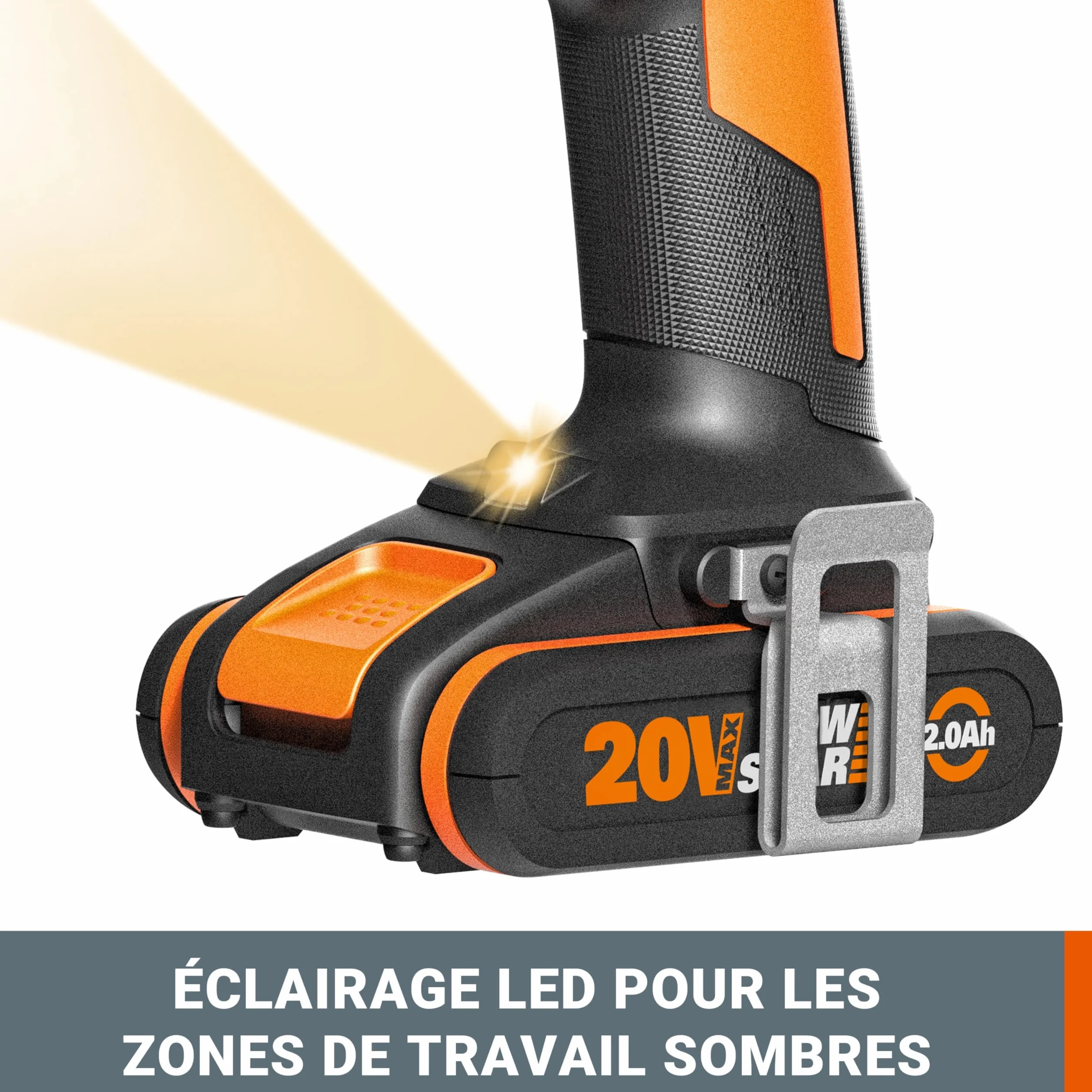 WORX Akumulatorowa wiertarko-wkrętarka udarowa 20V 50Nm 13mm WX370.9