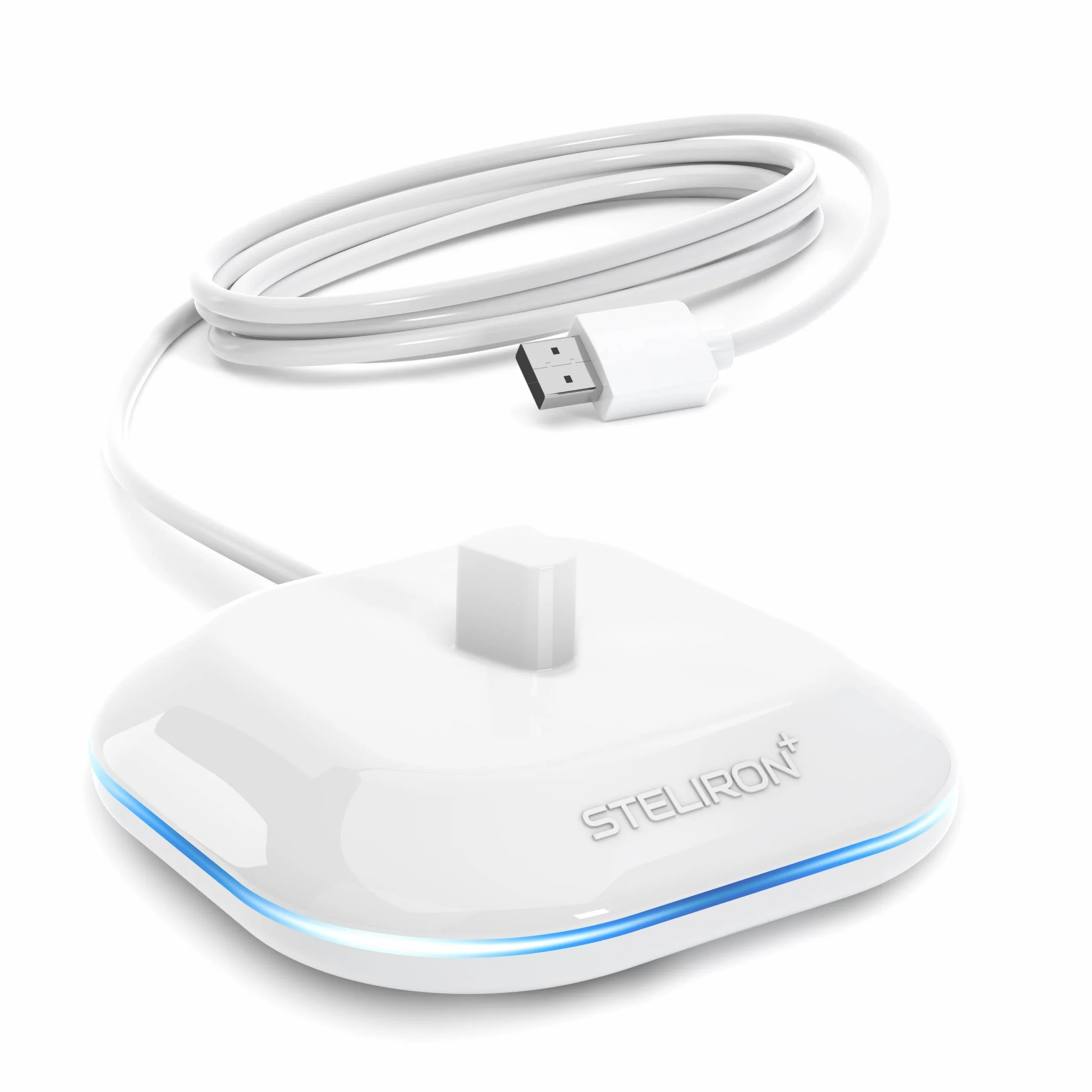 Galvanox Elektryczna ładowarka do szczoteczek do zębów - kompatybilna ze szczoteczkami do zębów Braun ORAL-B, model zastępczy 3757 - zasilanie USB, bez wtyczki adaptera brytyjskiego (biała)