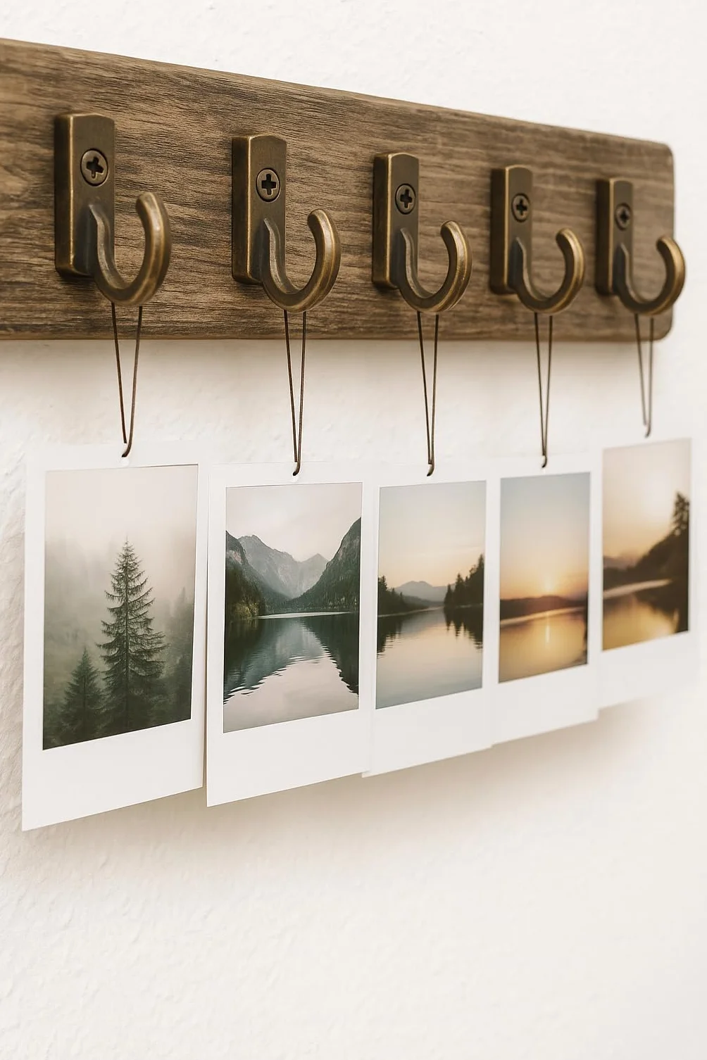 Fuxxer 10 x haczyki na zdjęcia, żelazne haczyki, metalowe haczyki, antyczny mosiądz brązowy design, 23 mm