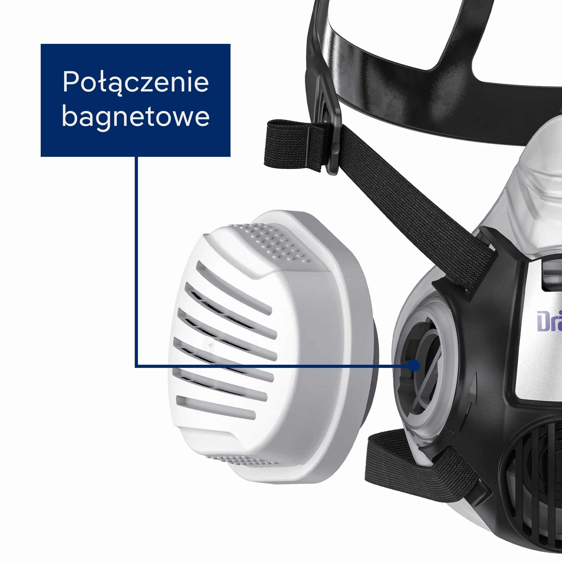 Dräger X-plore bagnetowy filtr cząstek stałych P3 z obudową na aerozole/cząstki | 3 pary | filtr zamienny do pełnych i półmasek X-plore 3300, 3500 i 5500