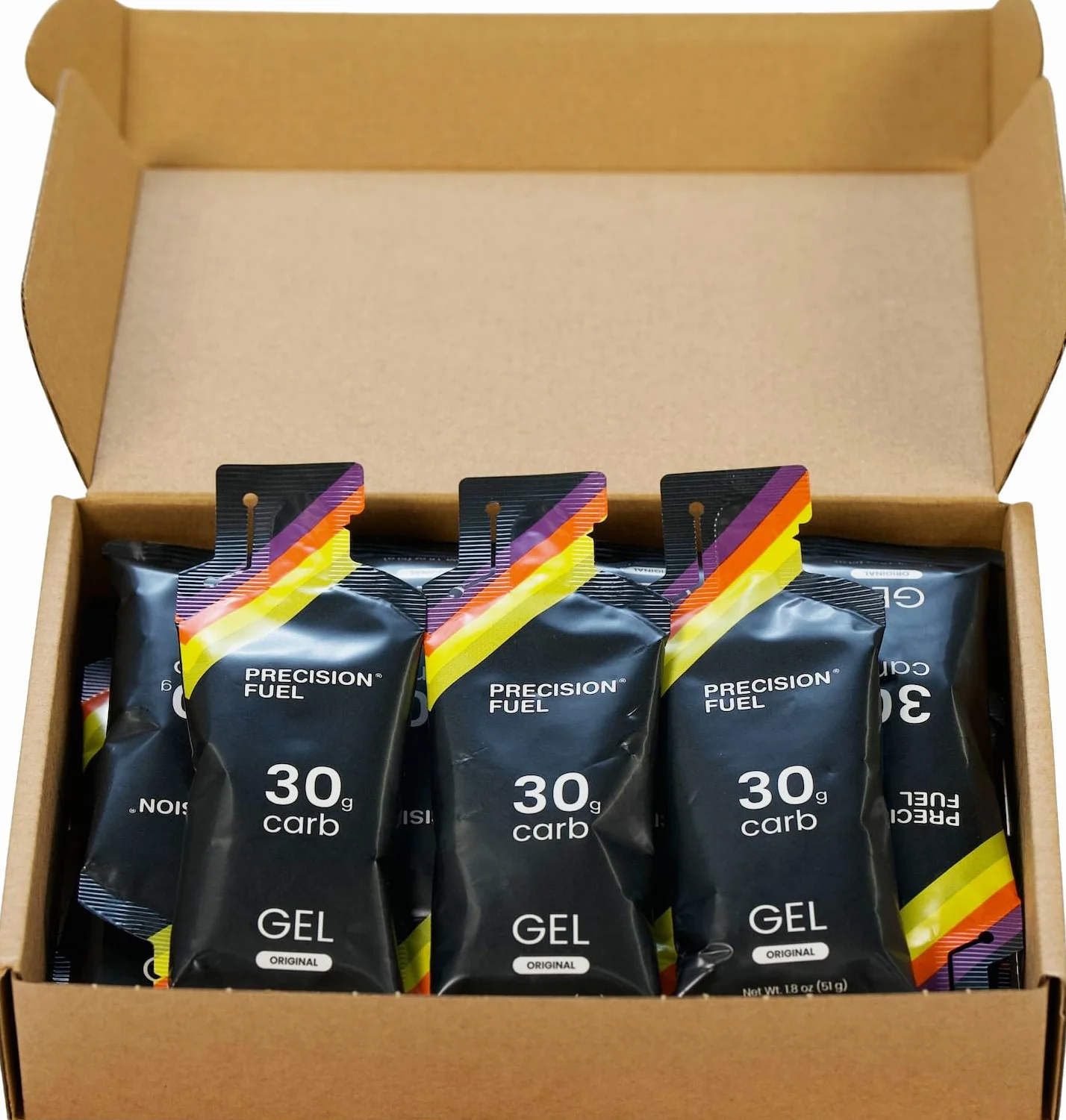 Precision Fuel 30 Żele Energetyczne 30g Węglowodanów Łagodny Smak dla Sportowców Wytrzymałościowych (Pack of 30)