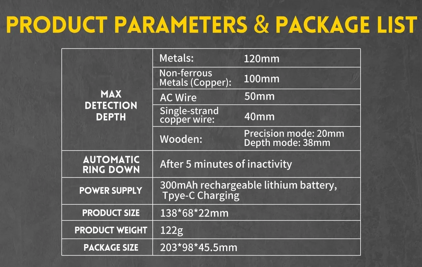 WD-01 wykrywacz profili przewodów detektor wallscanner