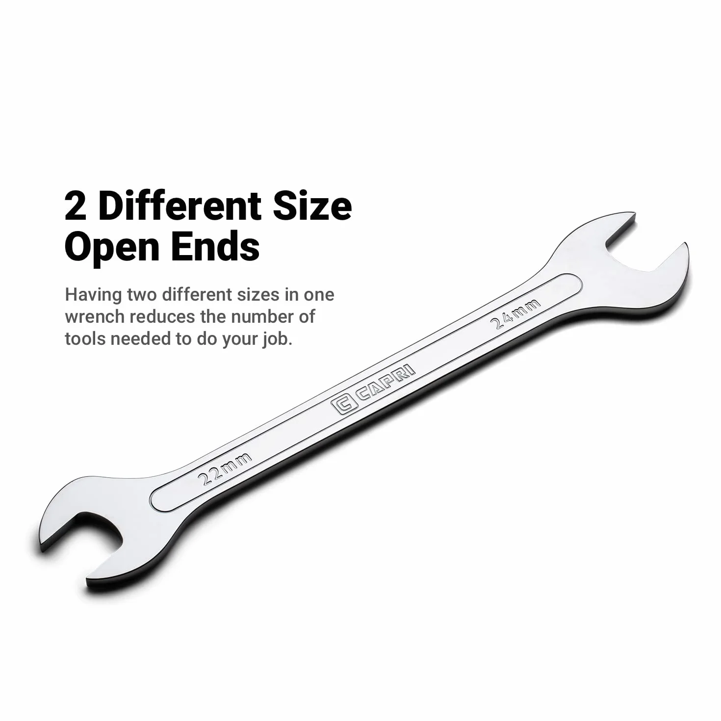 Capri Tools 11850-1617 16 mm x 17 mm Supercienki klucz płaski, metryczny