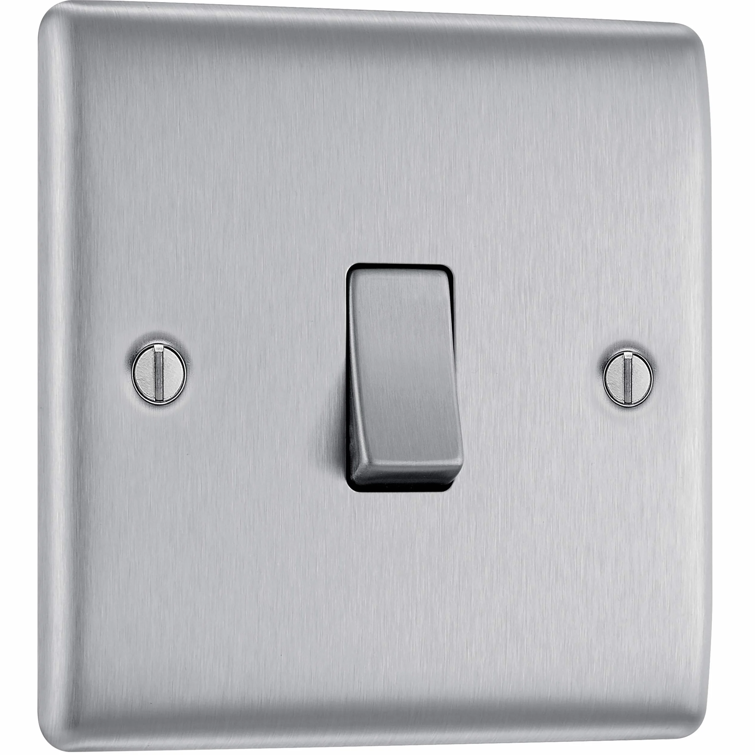 Bg Electrical Nbs12-01 Włącznik, Szary, ‎8,61 x 2,11 x 8,61 cm; 100 g