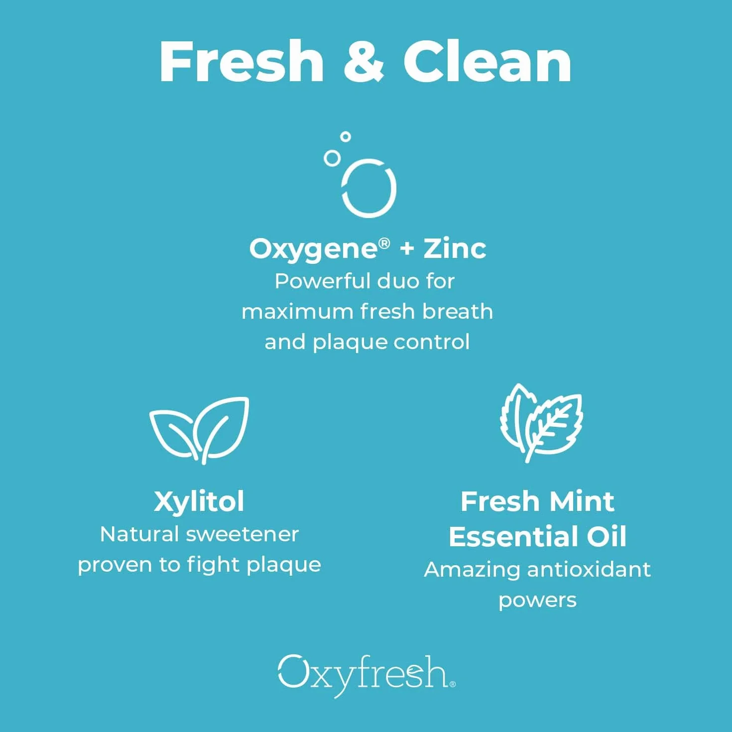 Oxyfresh Zinc Mouthwash: For Long-Lasting Fresh Breath & Healthy Gums. Zalecane Dentist Colors, No Artificial Colors, Alkohol-Free, 16oz. by Oxyfresh
