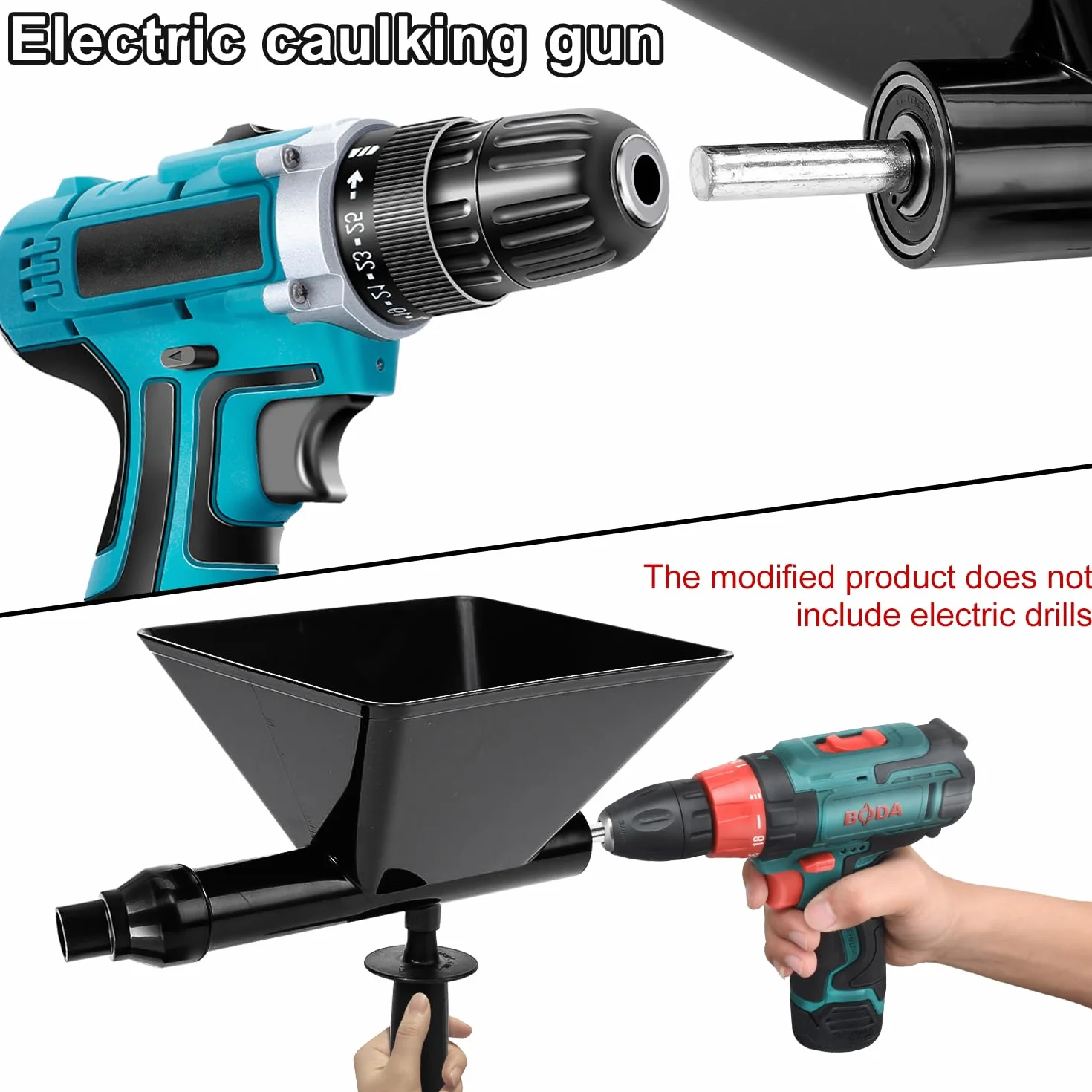 Przenośny elektryczny pistolet zaprawowy, szybki zgarniacz do cementu, z 4 igami, narzędziami do uszczelniania zaprawy cementowej, do fug zaprawowych, ścian kamiennych i podłóg