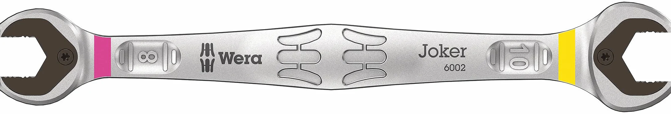 Wera 05020259001 6002 Joker podwójny klucz płaski, 8-10 x 141 mm, Chrom, matowy