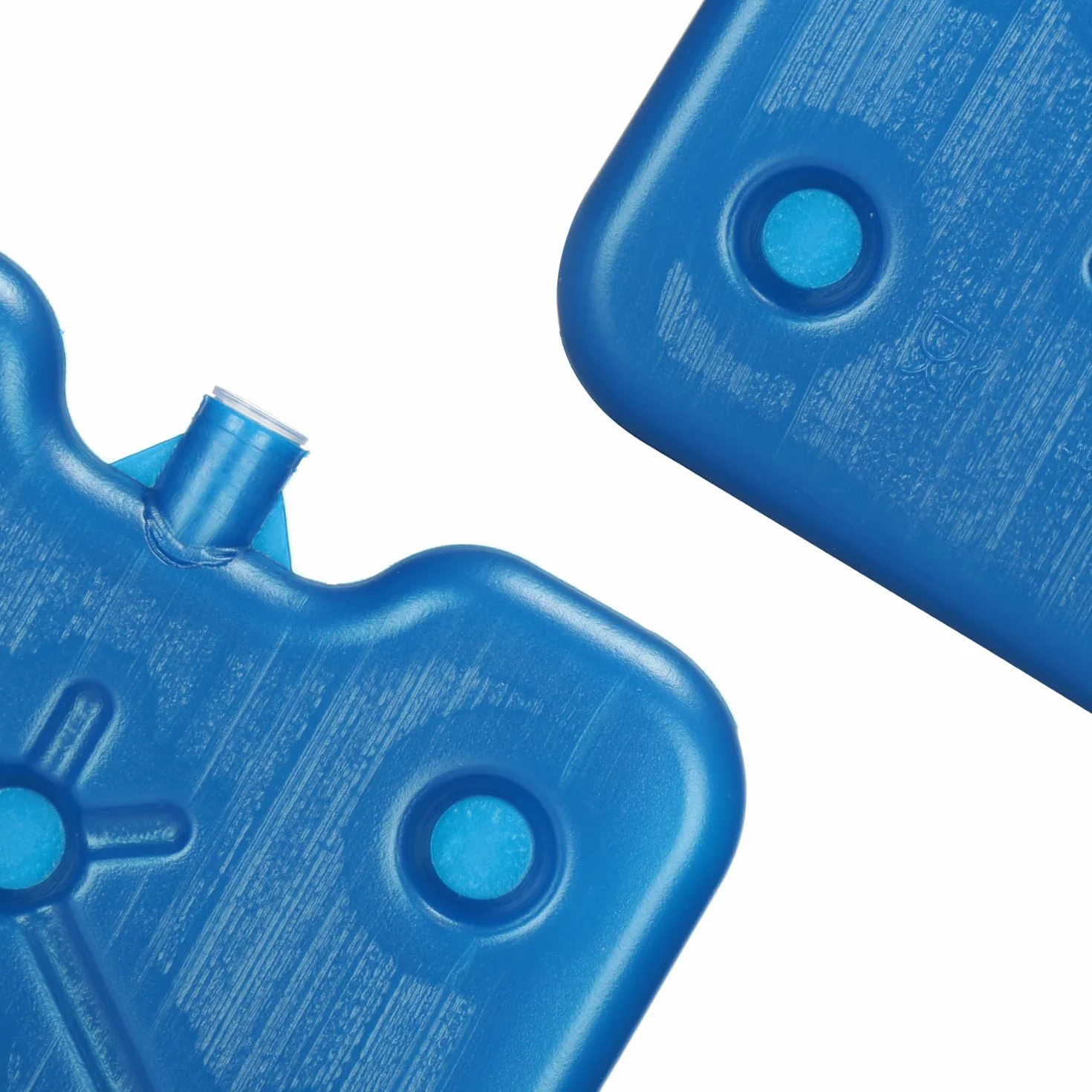 COM-FOUR® Plaski zimny pakiet 3x - zajmujacy malo miejsca i idealny do lodówek i toreb chlodniczych - waskie elementy chlodzace na kemping i na plaze (niebieski - 3 sztuki - M)