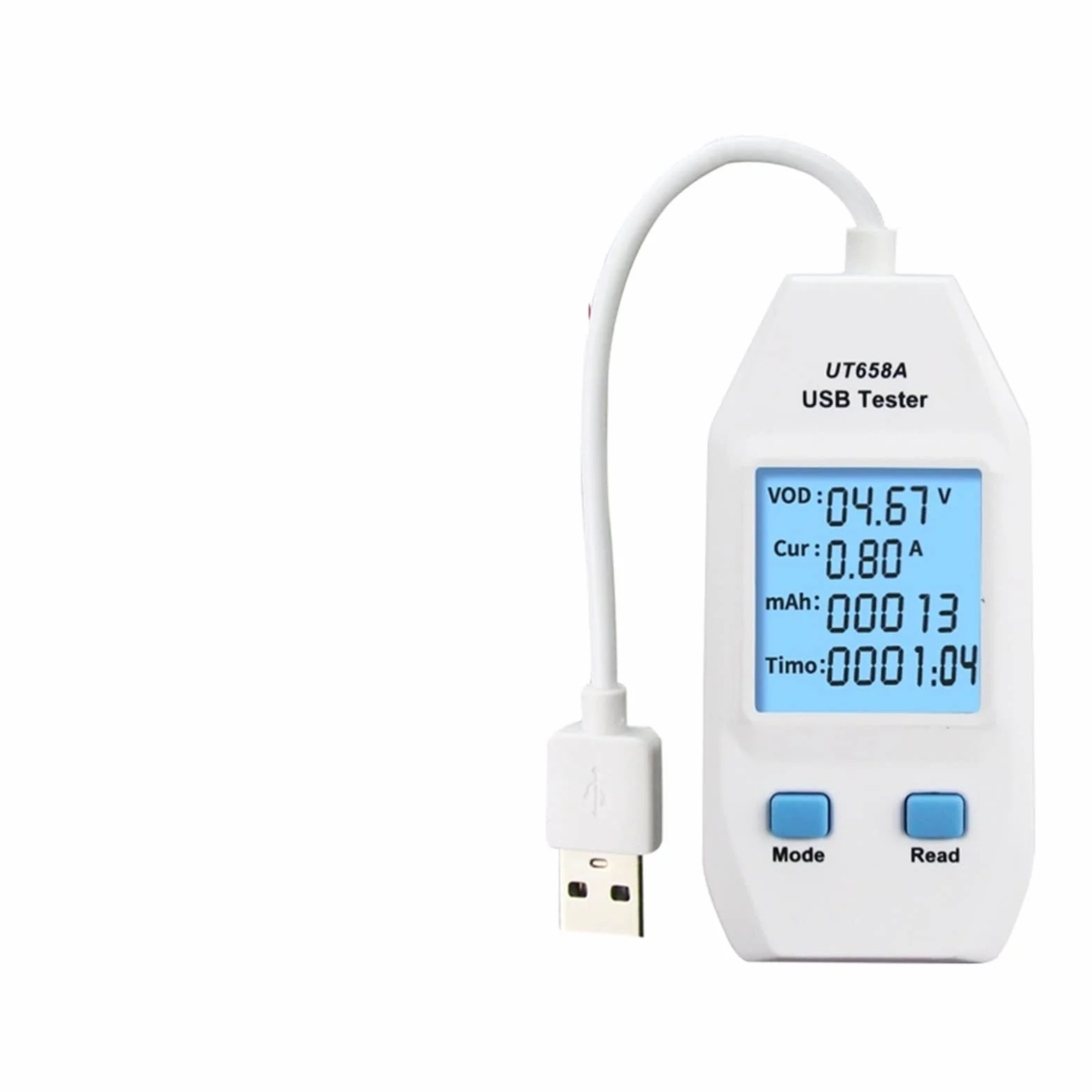 Urządzenie pomiarowe tester USB Usb. Tester cyfrowy woltomierz AMMETER AMPEREMETER Meter lekarz do mocowania mobilefonu Moc tabletu.(UT658LOAD)