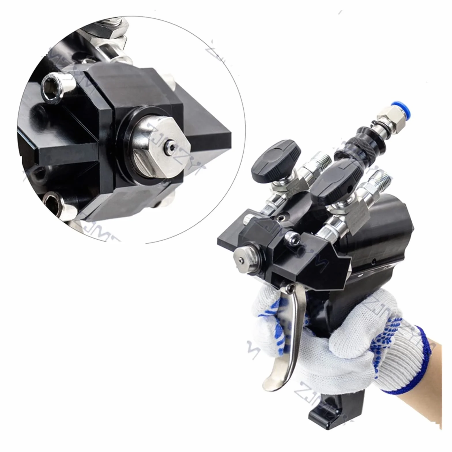Pistolet natryskowy P2 PU Pistolet natryskowy z pianki poliuretanowej Pneumatyczny wysokociśnieniowy pistolet natryskowy Max.35Mpa 1-12kg/min 0.2-1.2Mpa 1.6MM Profesjonalne instrumenty i narzędzia