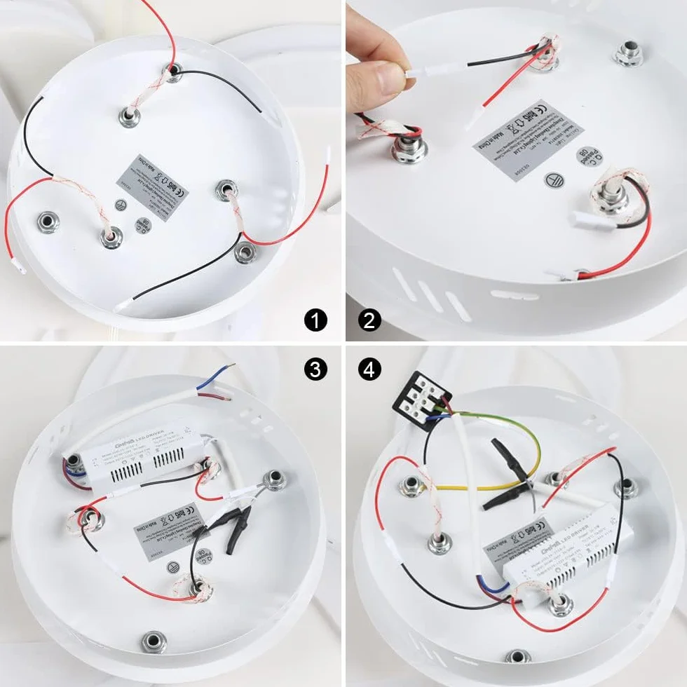 Nowoczesna lampa sufitowa LED, 36 W, 3300 lm, biała, kreatywna konstrukcja, 6500 K, zimna biel, akrylowa lampa sufitowa do sypialni, salonu, jadalni, kuchni, korytarza