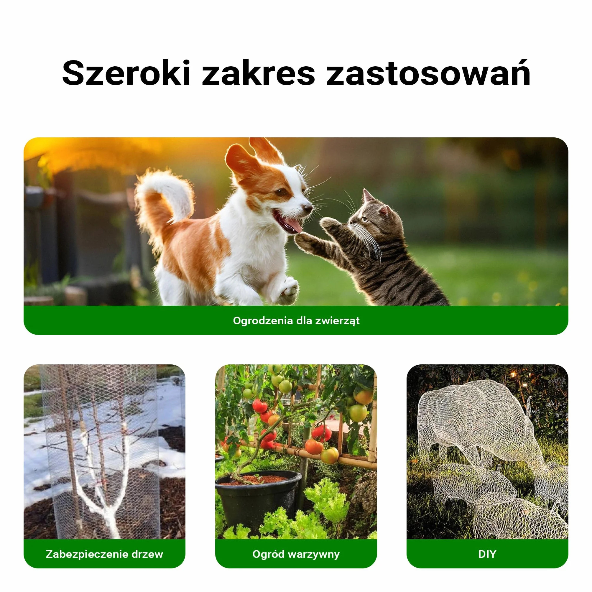 Wiltec Siatka ogrodzeniowa ocynkowana 1 x 5 m, stalowa siatka leśna na woliery i gryzonie, drut 0,7 mm, oczka 12 x 12 mm, trwała ochrona dla upraw i ogrodów