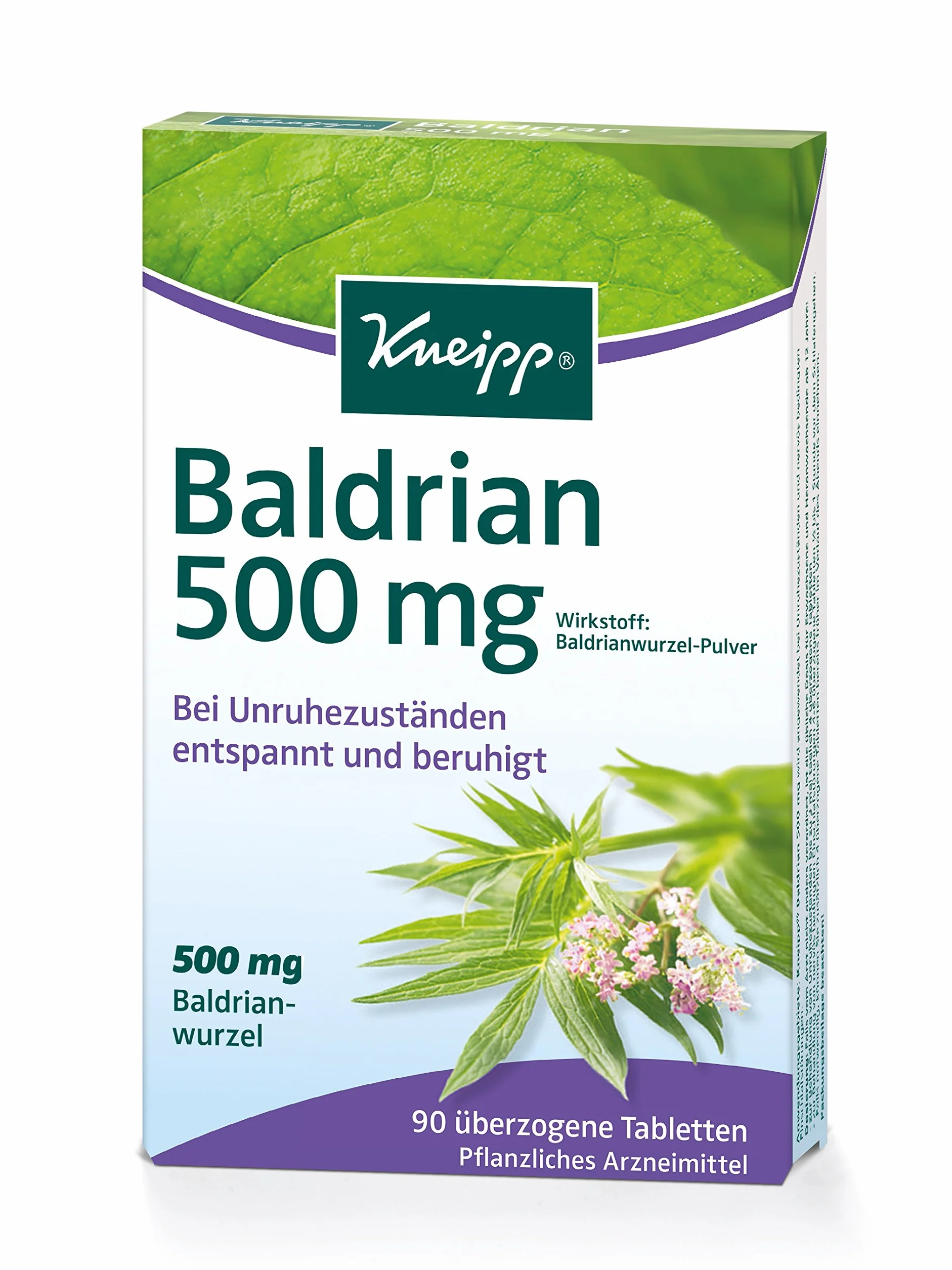 Kneipp Walerian 500 mg tabletki suplement diety na stres i zaburzenia zasypiania