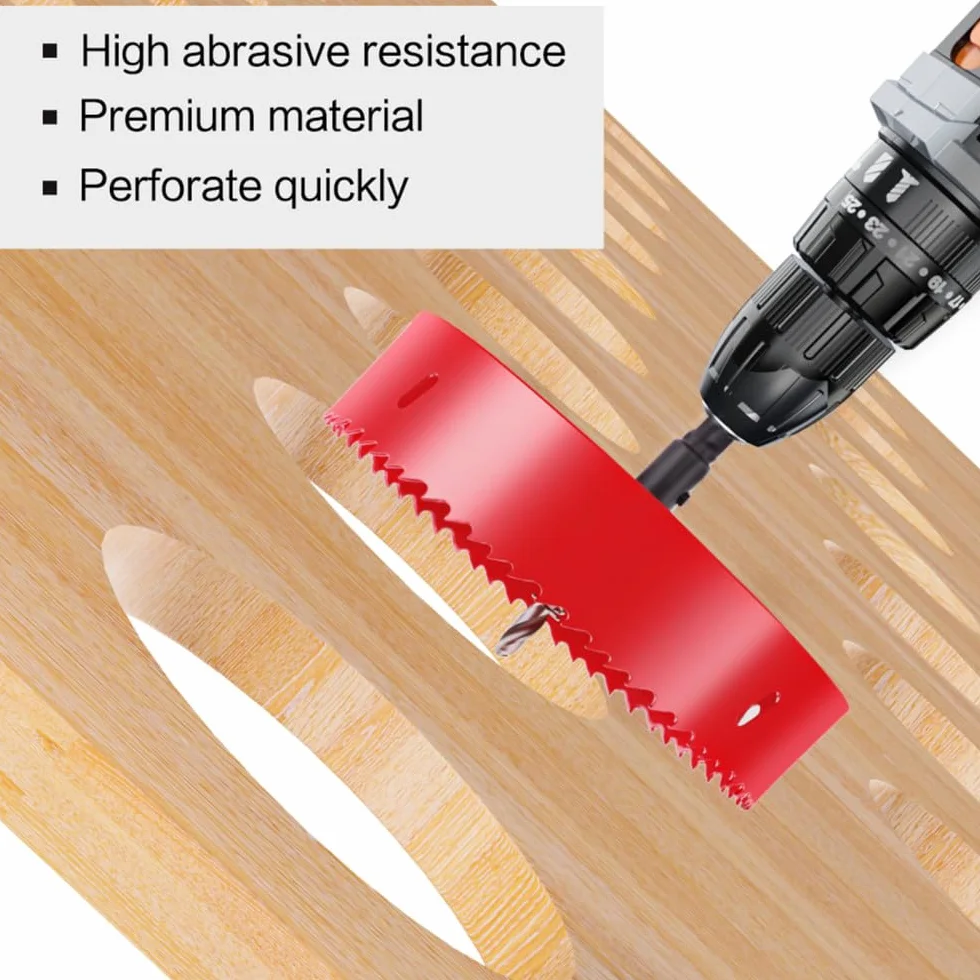 1pc 100-200mm M42 bimetaliczne wiertło HSS otwornica do metalu żelazo aluminium ze stali nierdzewnej plastikowe DIY narzędzia do cięcia drewna, 165mm