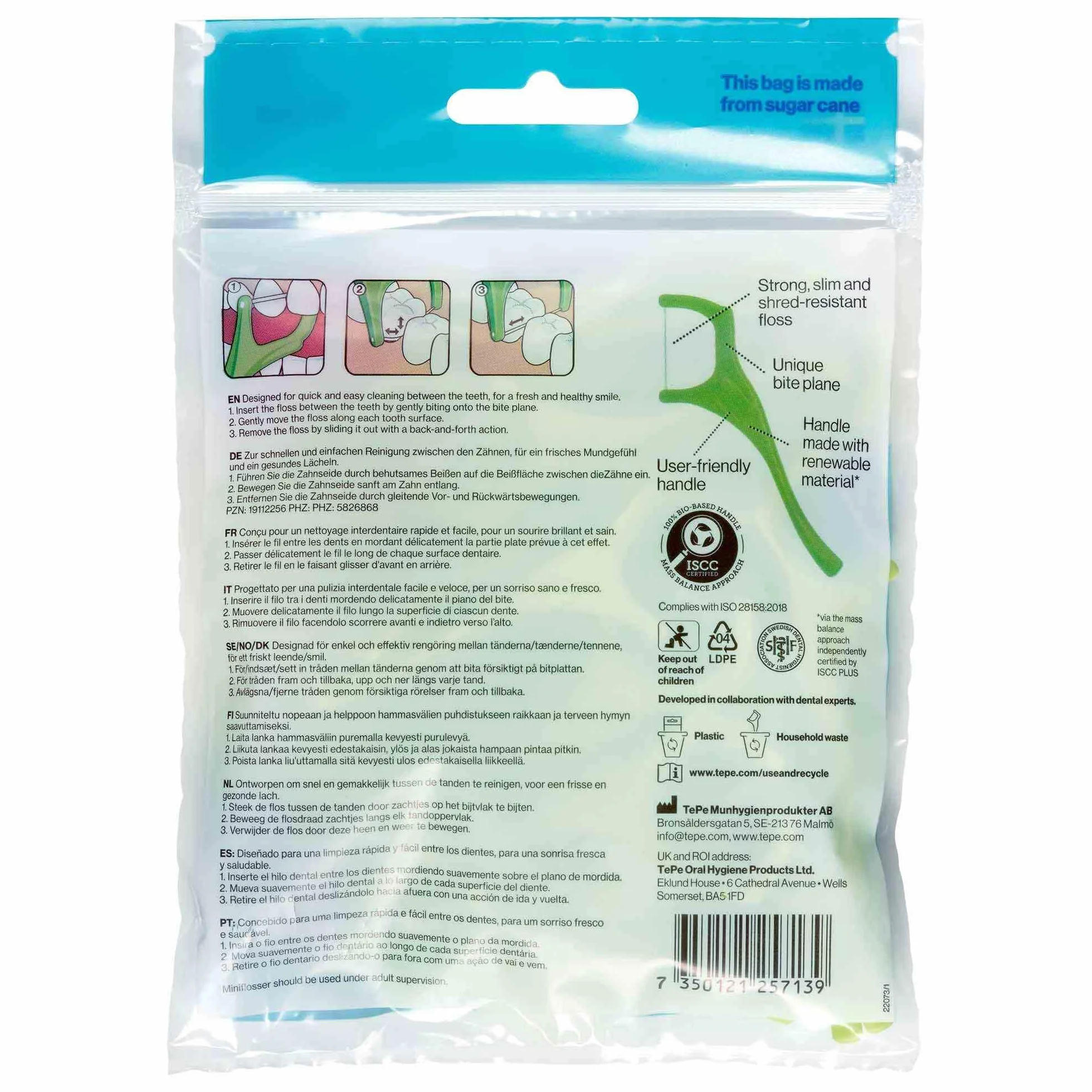 Mini Flosser, 36pcs, flossers for teeth, efficient dental plaque removal tool for easy cleaning between teeth, for narrow gaps