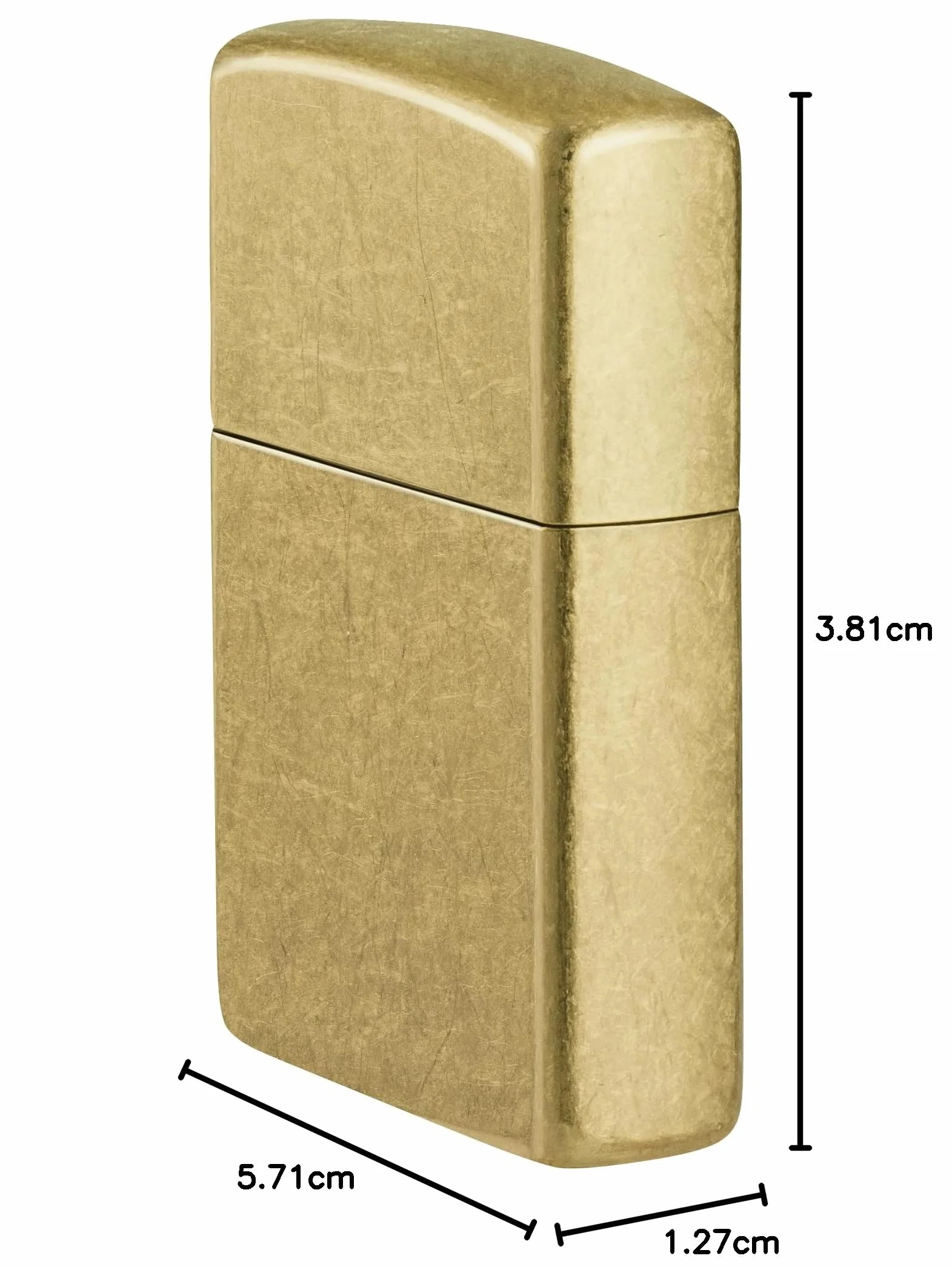 Zippo Street Brass Zapalniczka Sztormowa, Mosiądz, Model Podstawowy, do Napełniania, Wielokrotnego Użytku, Wiatroodporna Konstrukcja, Pudełko Prezentowe, Wyprodukowana w USA,