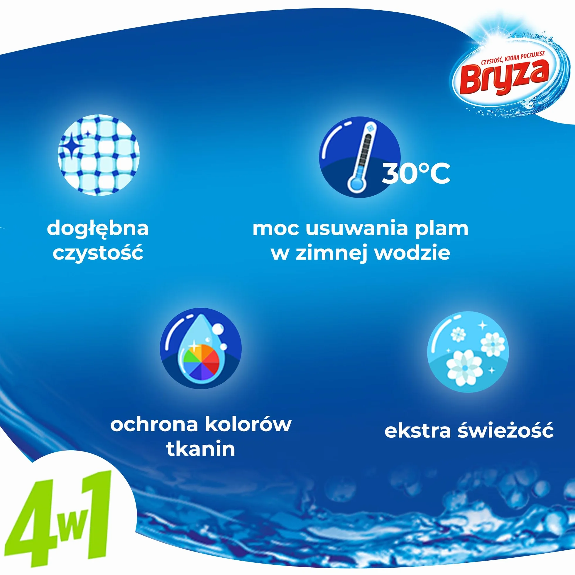 Bryza 3166267 Kapsułki Do Prania, 50 Sztuk