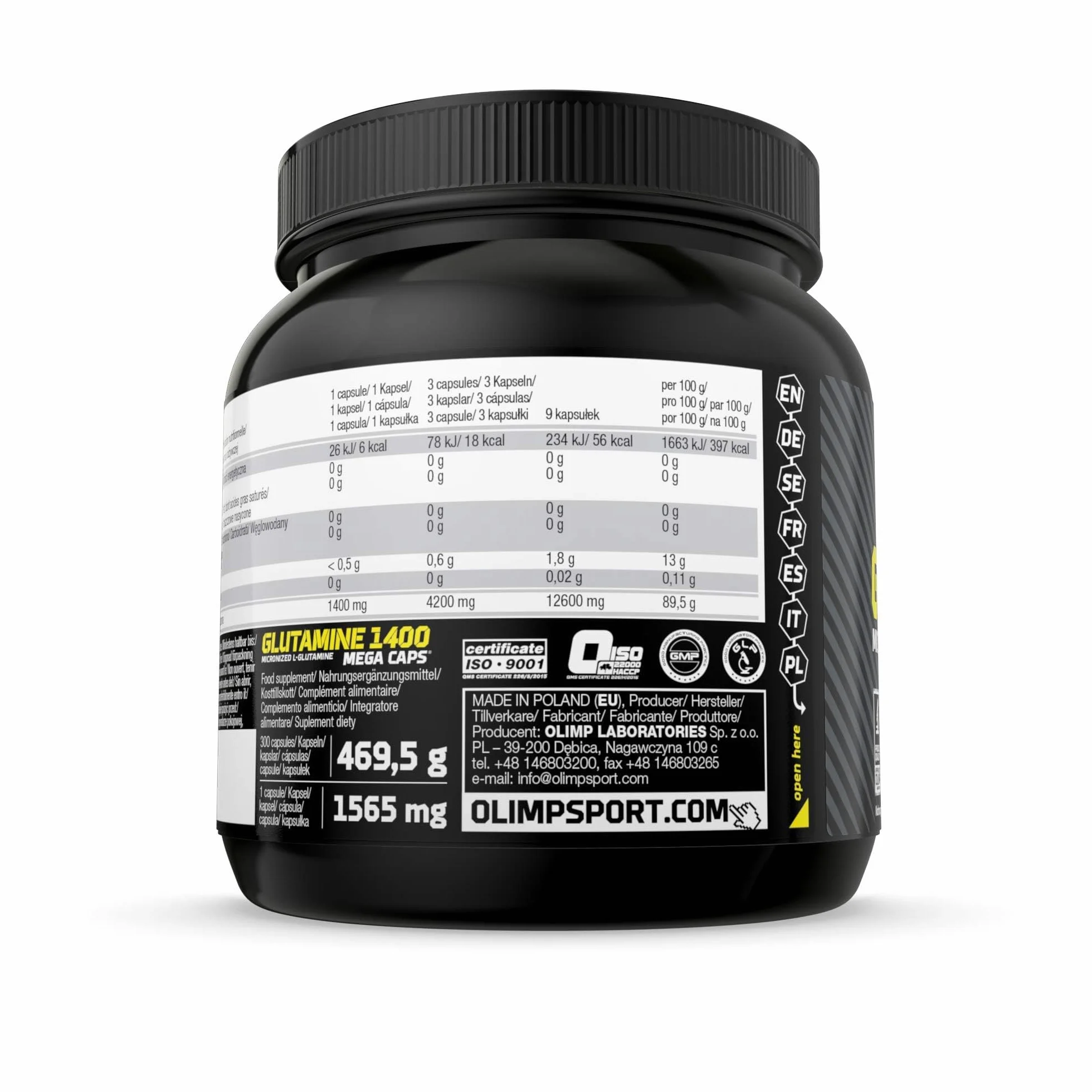 Olimp Glutamine Mega Caps 300 Kapsułek