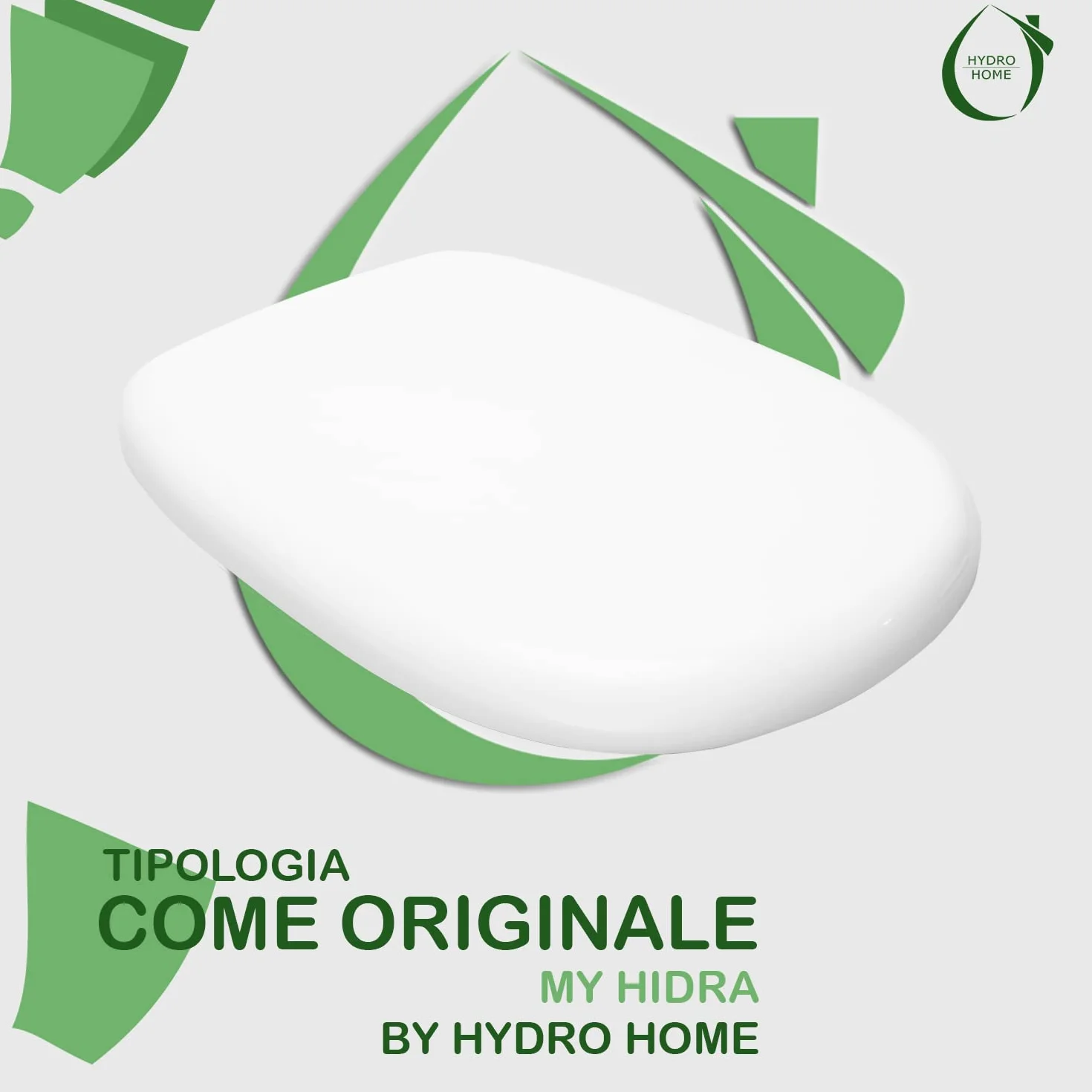 Pokrywa WC Seat jako oryginalny My Hidra Termoutwardzalny przez HYDRO HOME (ZAMKNIĘCIE AMORTYZOWANE)